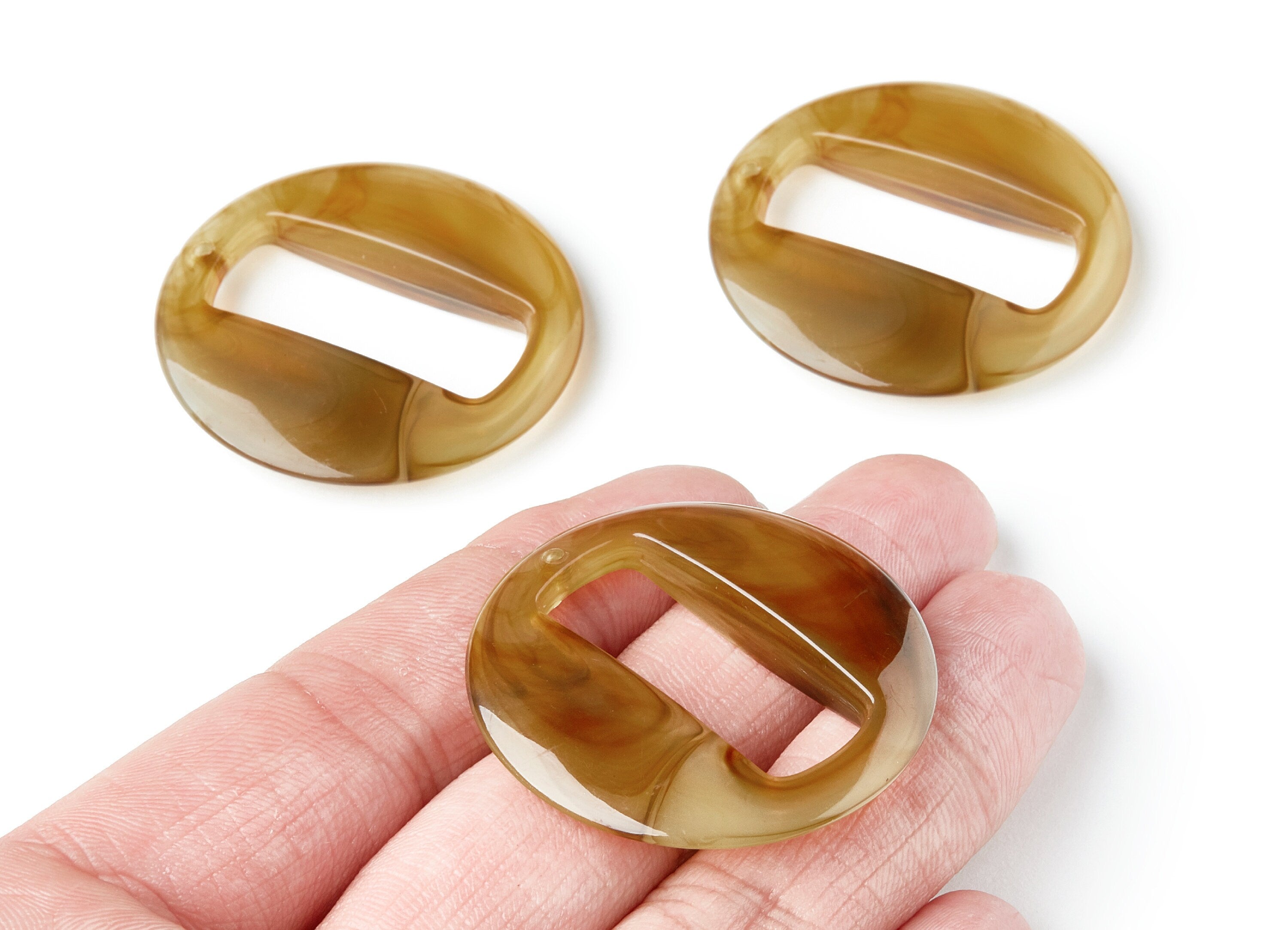 Resin Charms - Resin Earrings - Round Circle Shaped - Rectangle Shaped - Earring Findings - Jewelery Making - 39.06x39.06x6.86mm - AC1274G - DOMEDBAZAAR