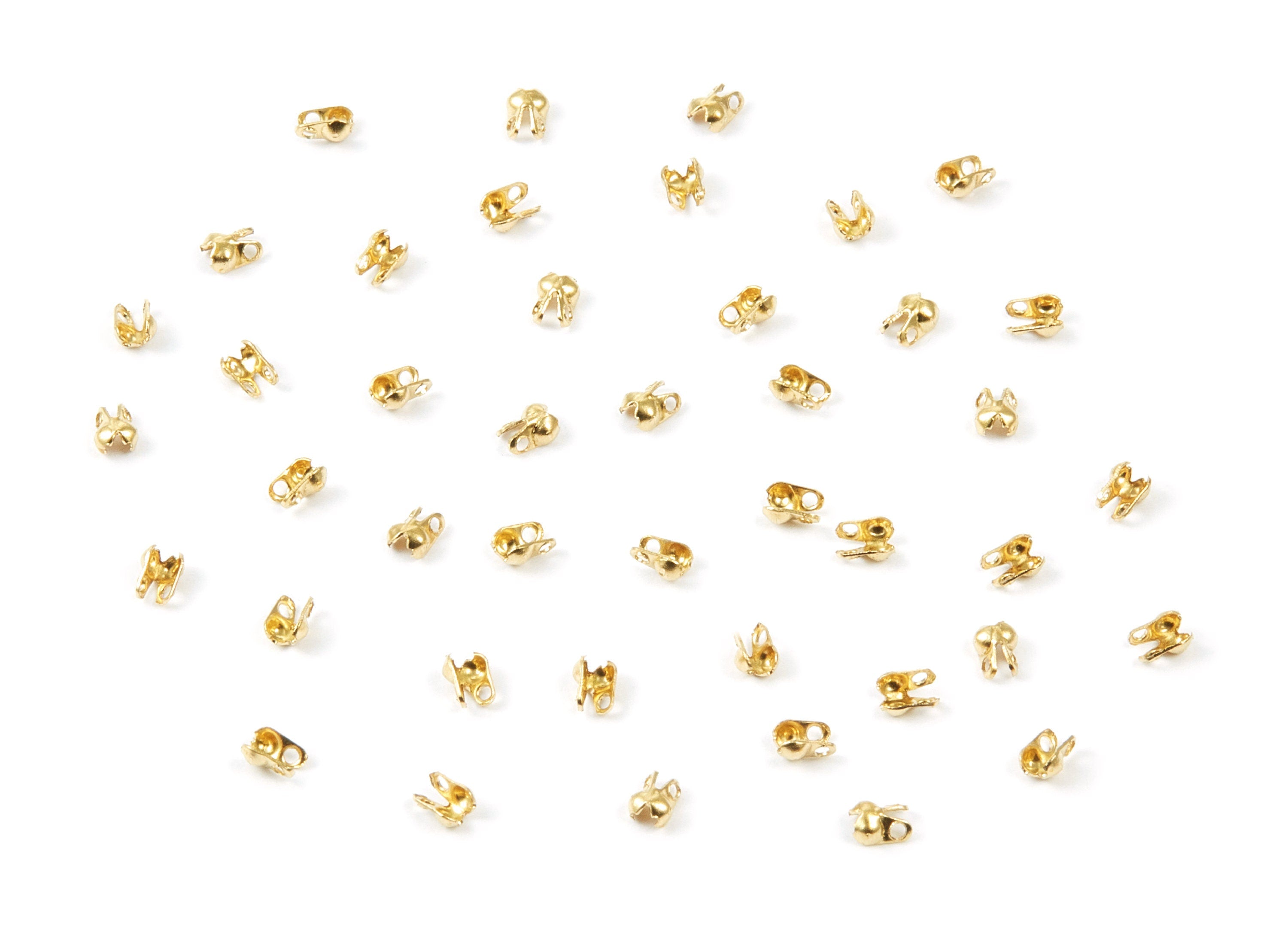 1.2 Ball Chain Clasp - 1.2 Raw Brass Chain Clasp - Raw Brass Connector Clasp - Jewelry Supplies - 3.5x2mm - PP1670 - DOMEDBAZAAR