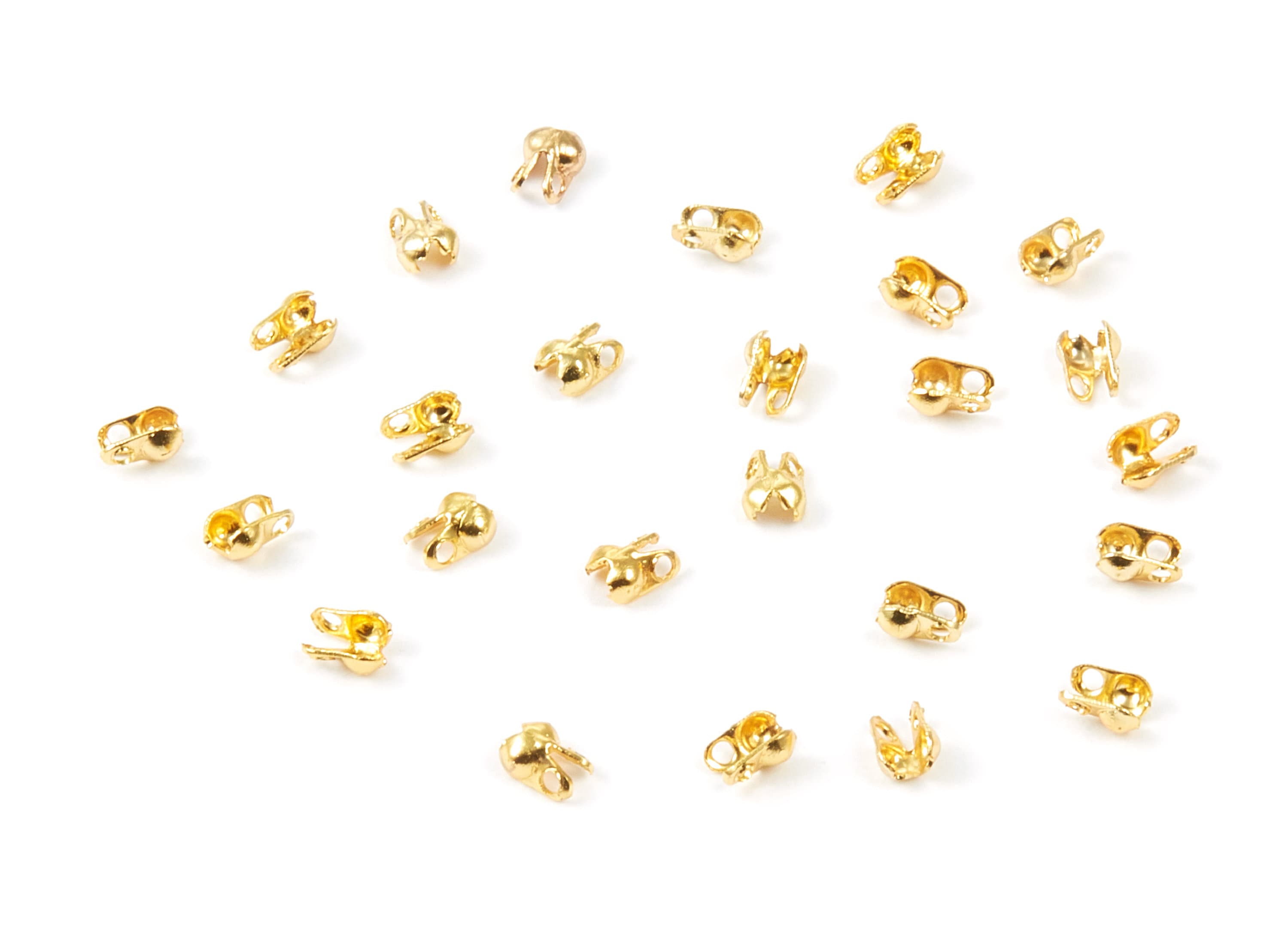 1.2 Ball Chain Clasp - 1.2 Gold Tone Plated Brass Chain Clasp - Brass Connector Clasp - Jewelry Supplies - 3.5x2mm - PP1670G - DOMEDBAZAAR