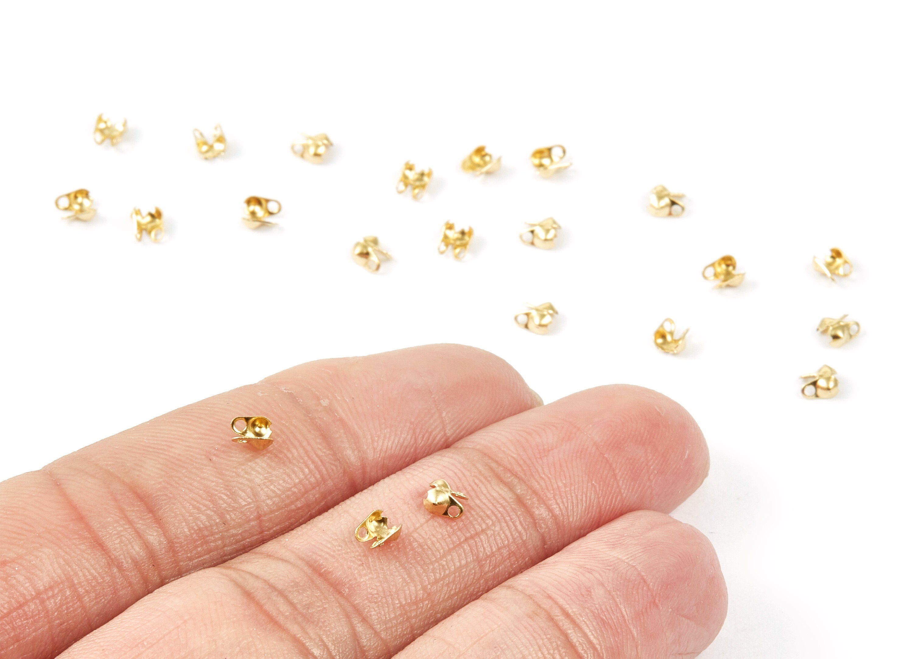 1.5 Ball Chain Clasp - 1.5 Raw Brass Chain Clasp - Raw Brass Connector Clasp - Jewelry Supplies - 4x2.5mm - PP1675 - DOMEDBAZAAR
