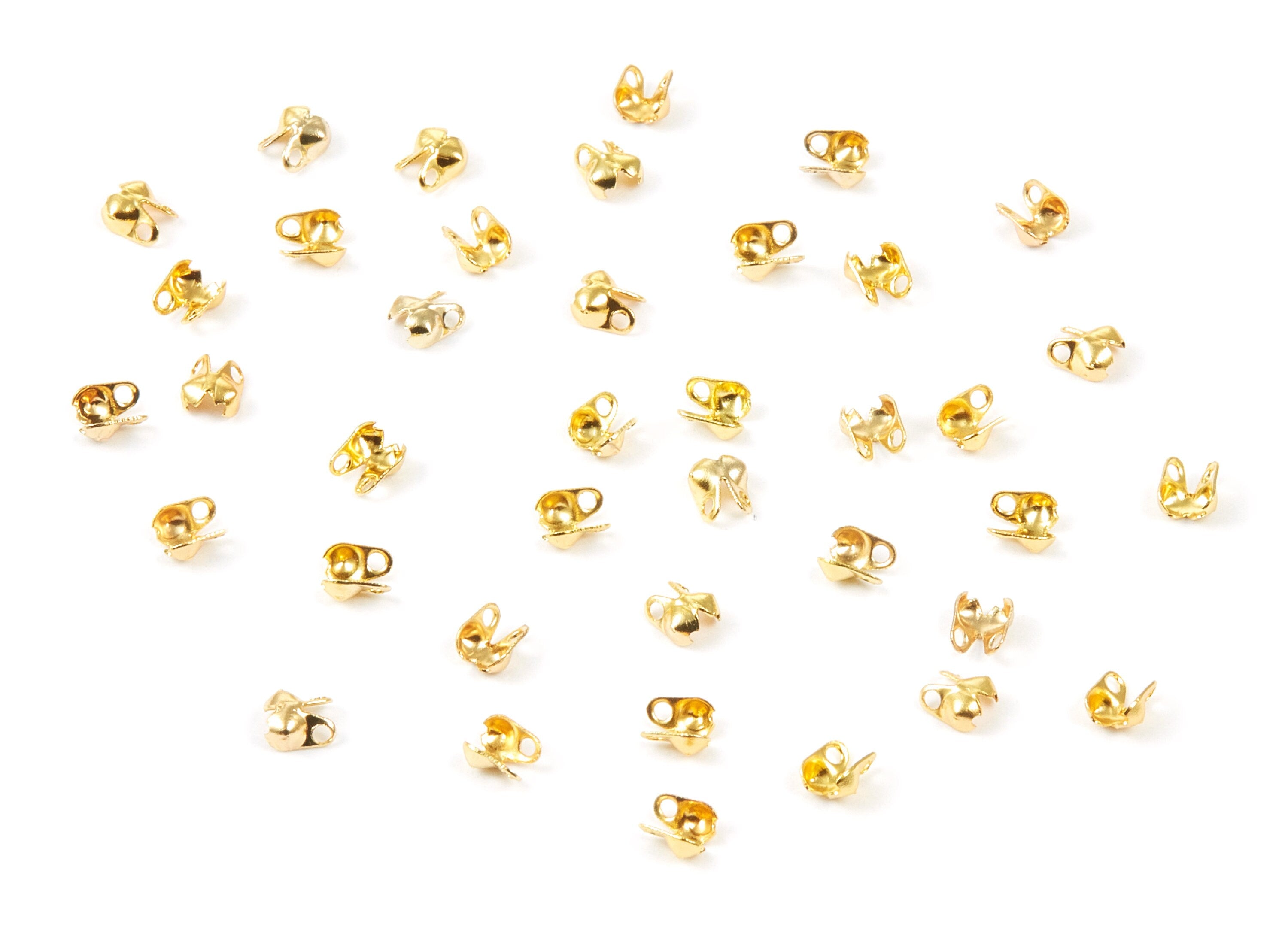 1.5 Ball Chain Clasp - 1.5 Gold Tone Plated Brass Chain Clasp - Brass Connector Clasp - Jewelry Supplies - 4x2.5mm - PP1675G - DOMEDBAZAAR