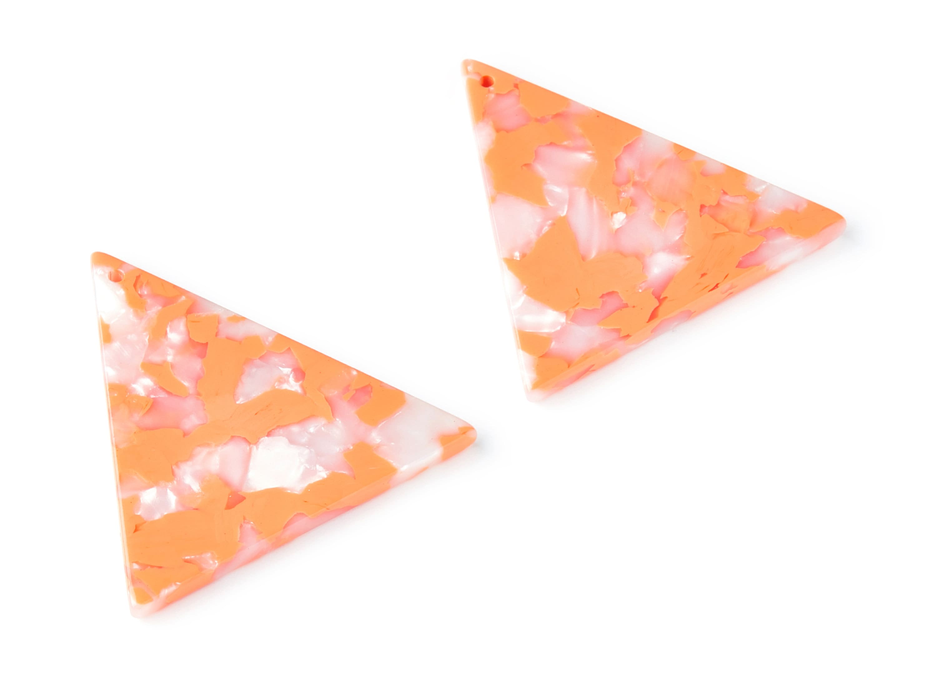 Acetate Triangle Earring Charms - Triangle Pendant - Earring Findings - Jewelry Supplies - Color Code: A39 - 42,23x41,8x2,69mm - AC1350E - DOMEDBAZAAR