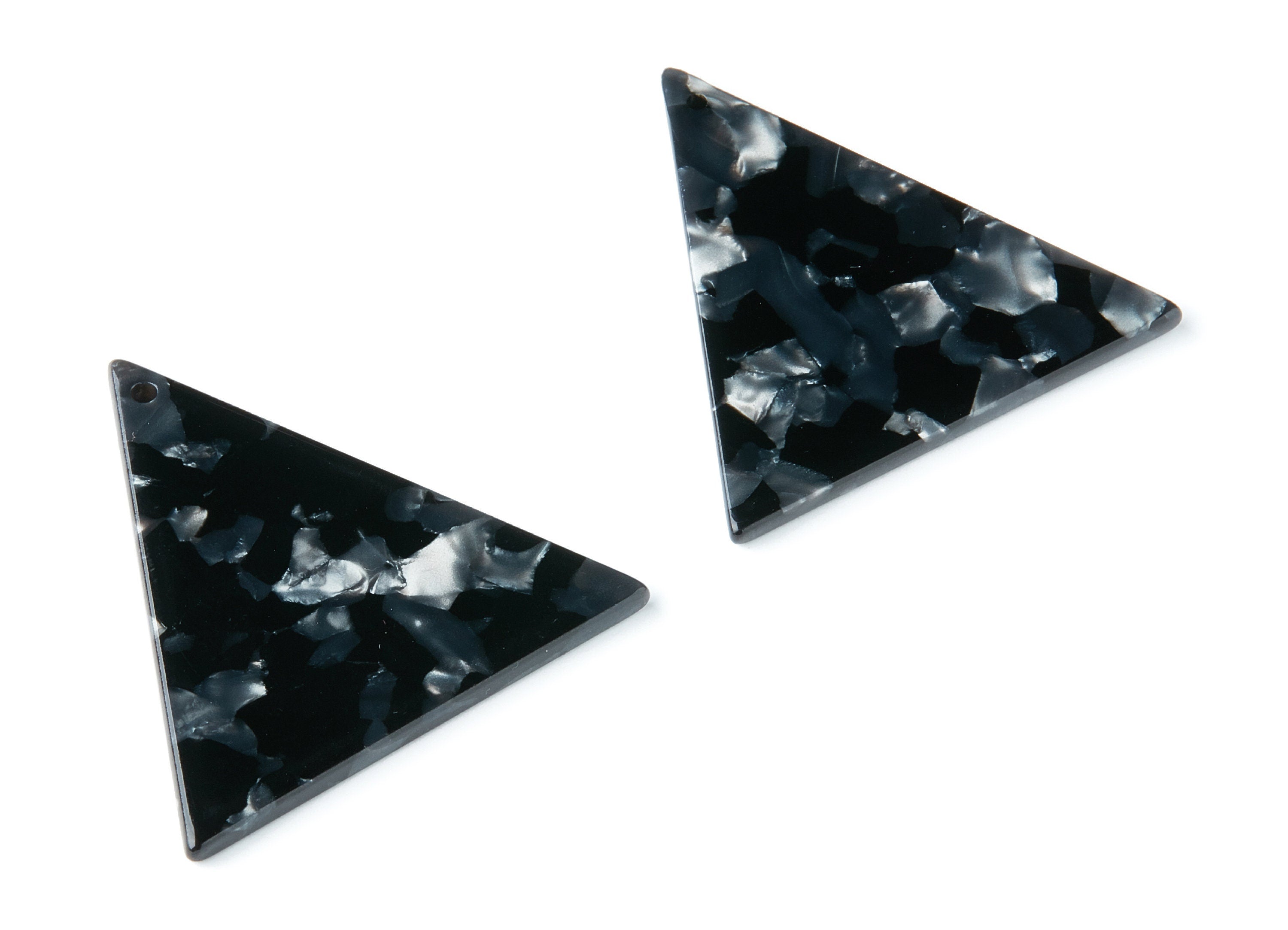 Acetate Triangle Earring Charms - Triangle Pendant - Earring Findings - Jewelry Supplies - Color Code: A48 - 42,23x41,8x2,69mm - AC1350M - DOMEDBAZAAR