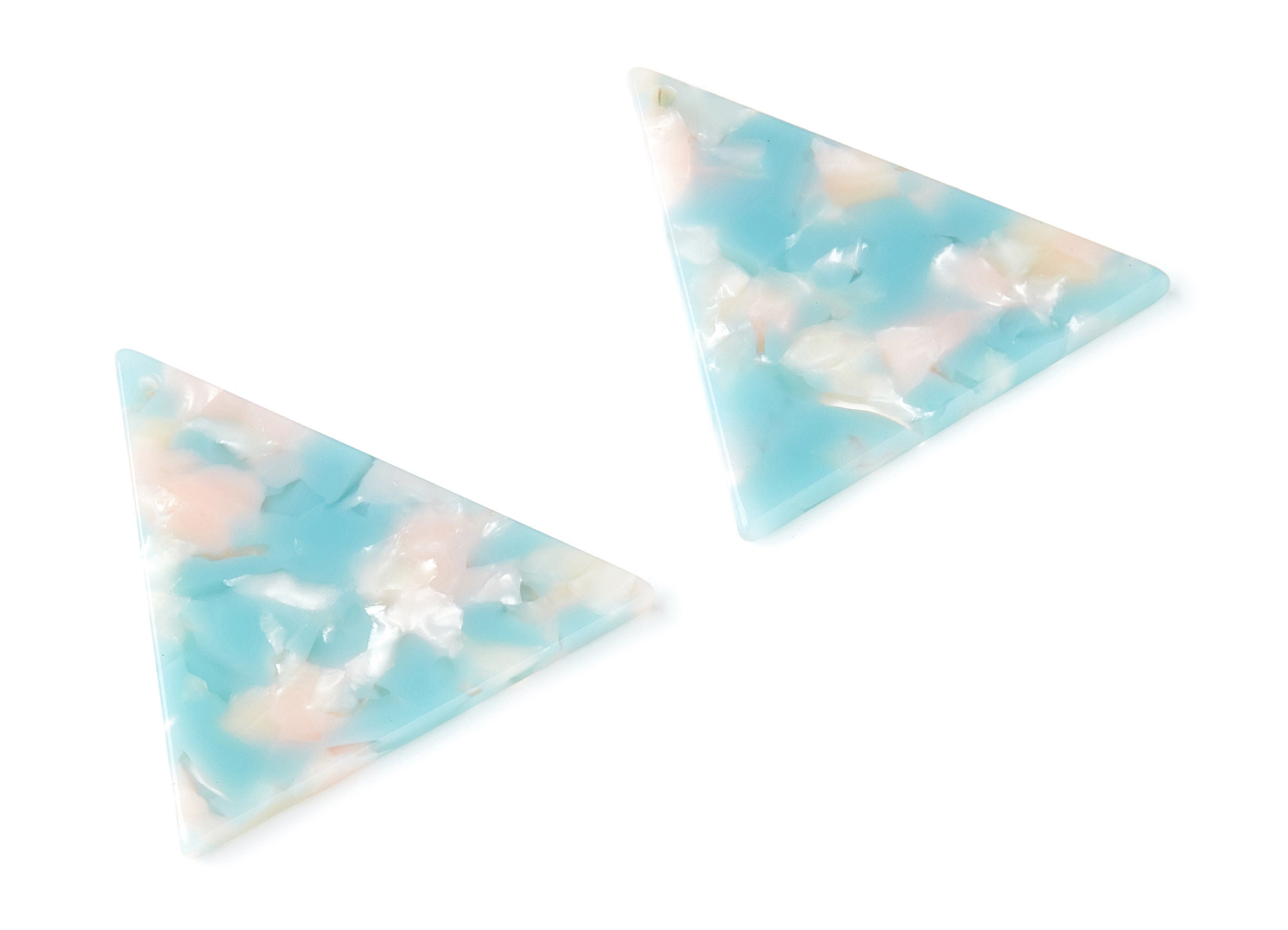 Acetate Triangle Earring Charms - Triangle Pendant - Earring Findings - Jewelry Supplies - Color Code: A36 - 42,23x41,8x2,69mm - AC1350U - DOMEDBAZAAR