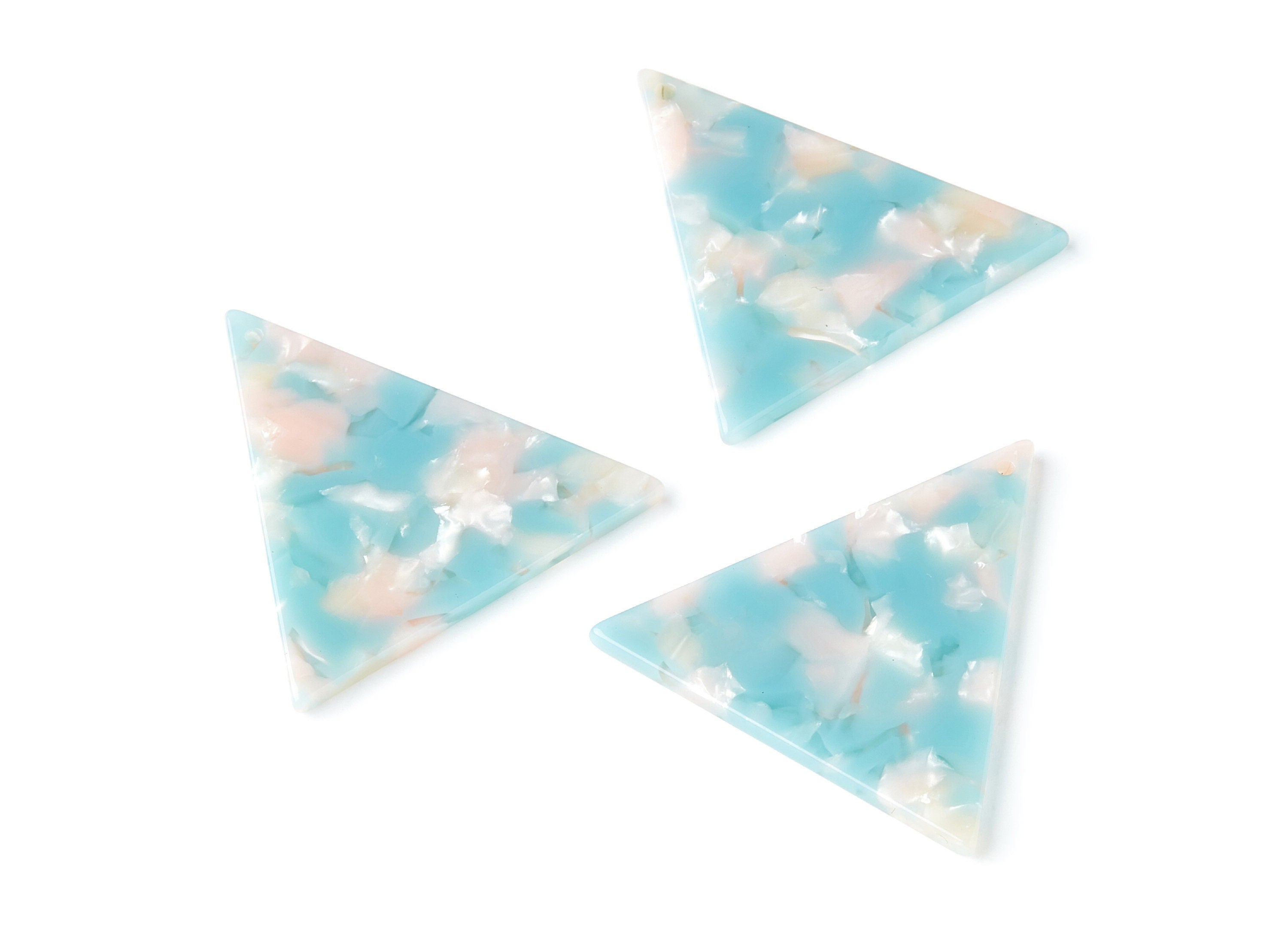 Acetate Triangle Earring Charms - Triangle Pendant - Earring Findings - Jewelry Supplies - Color Code: A36 - 42,23x41,8x2,69mm - AC1350U - DOMEDBAZAAR