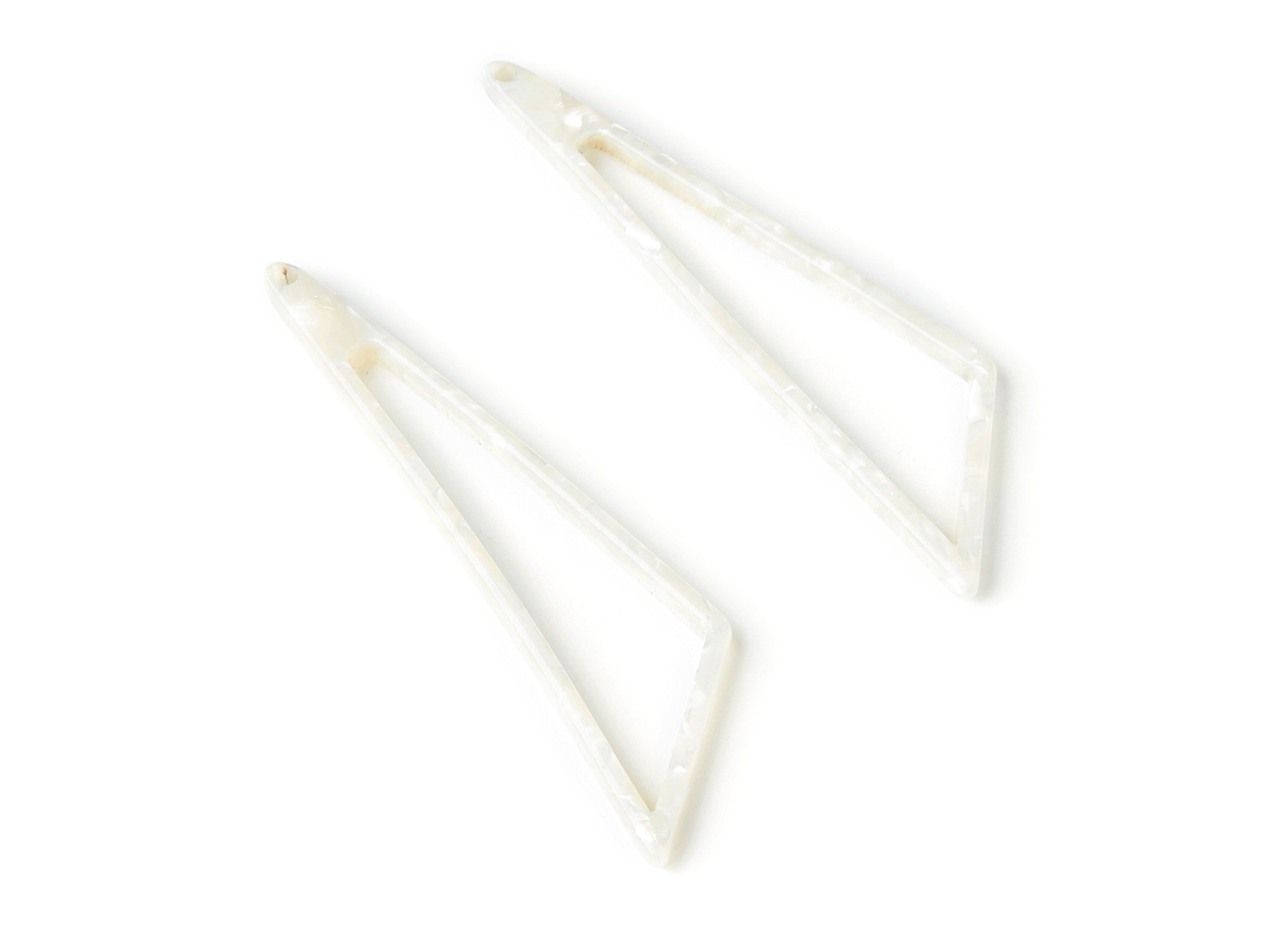 Acetate Triangle Earring Charms - Triangle Pendant - Earring Findings - Jewelry Supplies - Color Code: A33 - 69,12x16,3x2,6mm - AC1357O - DOMEDBAZAAR