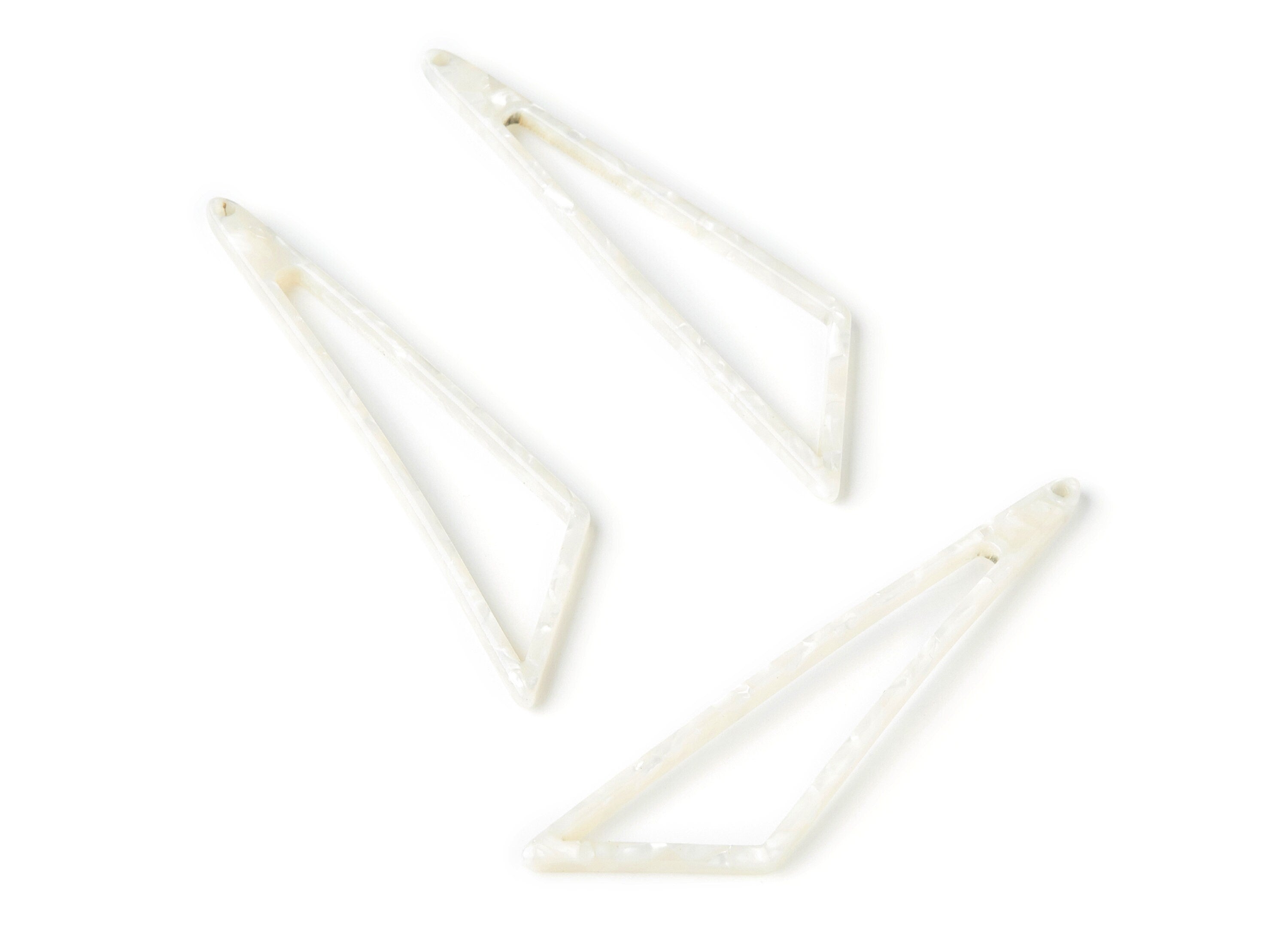Acetate Triangle Earring Charms - Triangle Pendant - Earring Findings - Jewelry Supplies - Color Code: A33 - 69,12x16,3x2,6mm - AC1357O - DOMEDBAZAAR