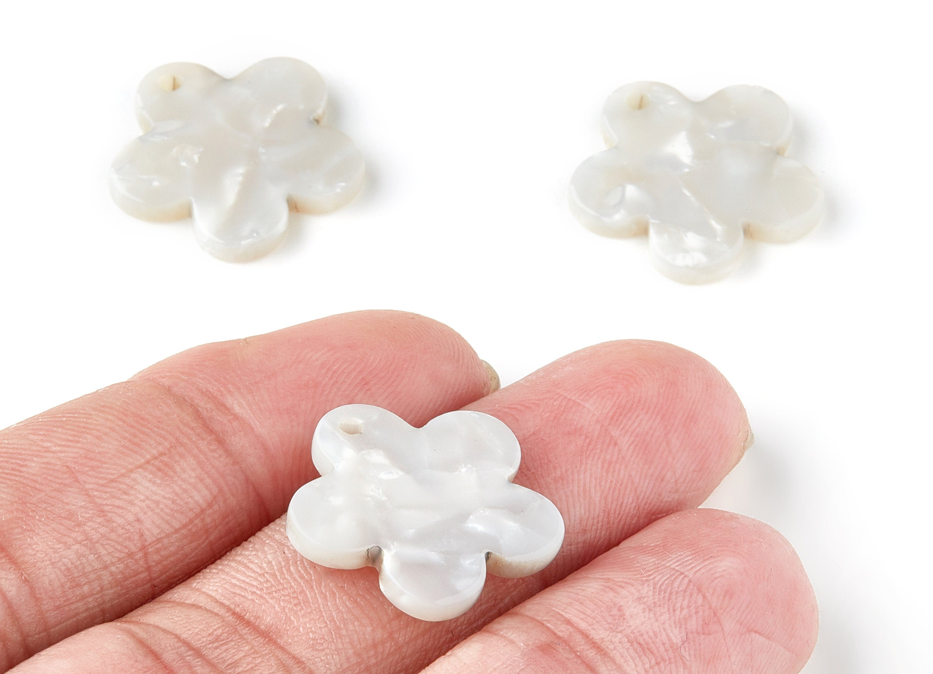 Tortoise Shell Earrings - Acetate Earring Charms - Flower Shaped Pendant - Earring Findings - Color Code: A12 - 19.98x19.23x2.55mm - AC1147B - DOMEDBAZAAR