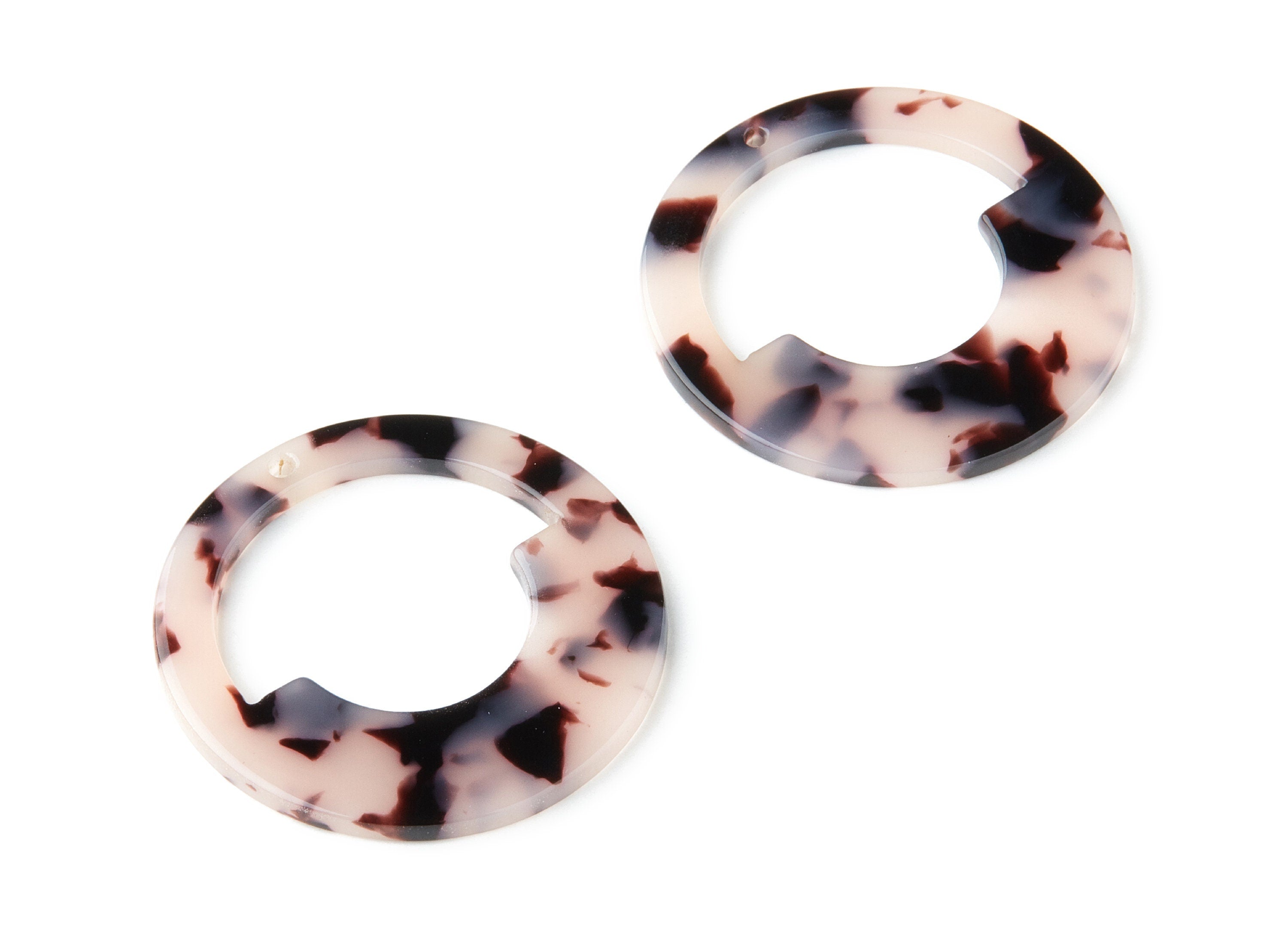 Acetate Acrylic Earring Charms -Blonde Acetate Pendant With 1 Hole - Color Code: A06 - Earring Findings - 39.65 x39.65x2.5mm - AC1339E - DOMEDBAZAAR