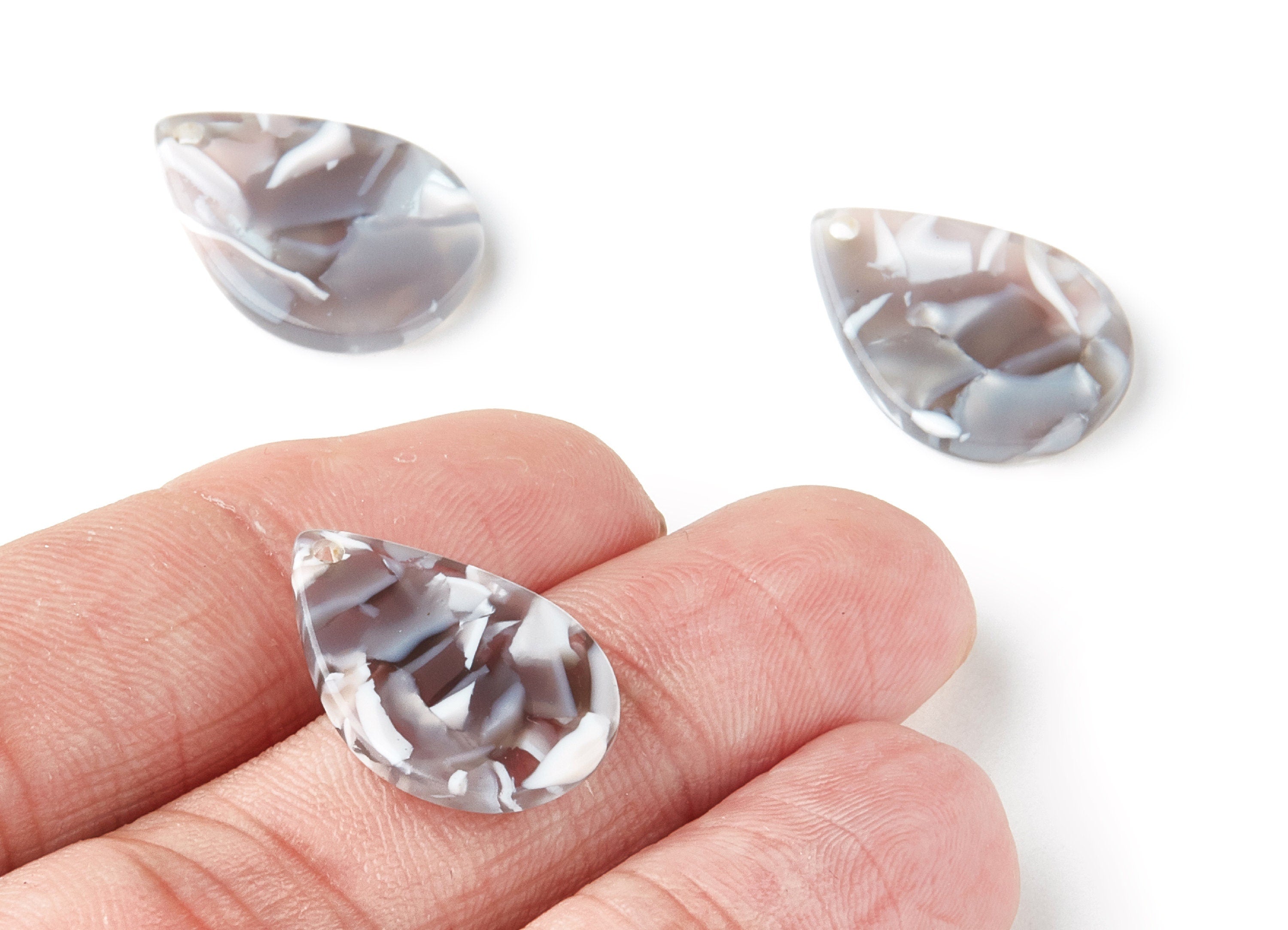 Acetate Drop Charms - Drop Earrings and Pendant - Earring Findings - Jewelry Supplies - Color Code: A20 - 21.2x14.7x2.53mm - AC1024H - DOMEDBAZAAR
