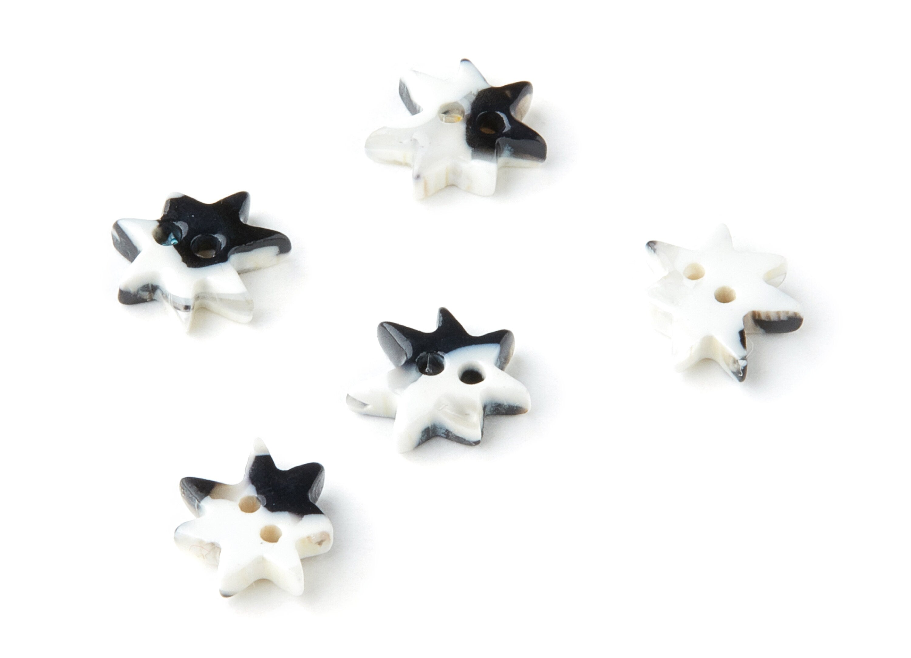 Acetate Star Earring Charms - Star Pendant With 2 Holes - Earring Findings - Jewelry Supplies - Color Code: A17 - 10x8.82x2.6mm - AC1308A - DOMEDBAZAAR