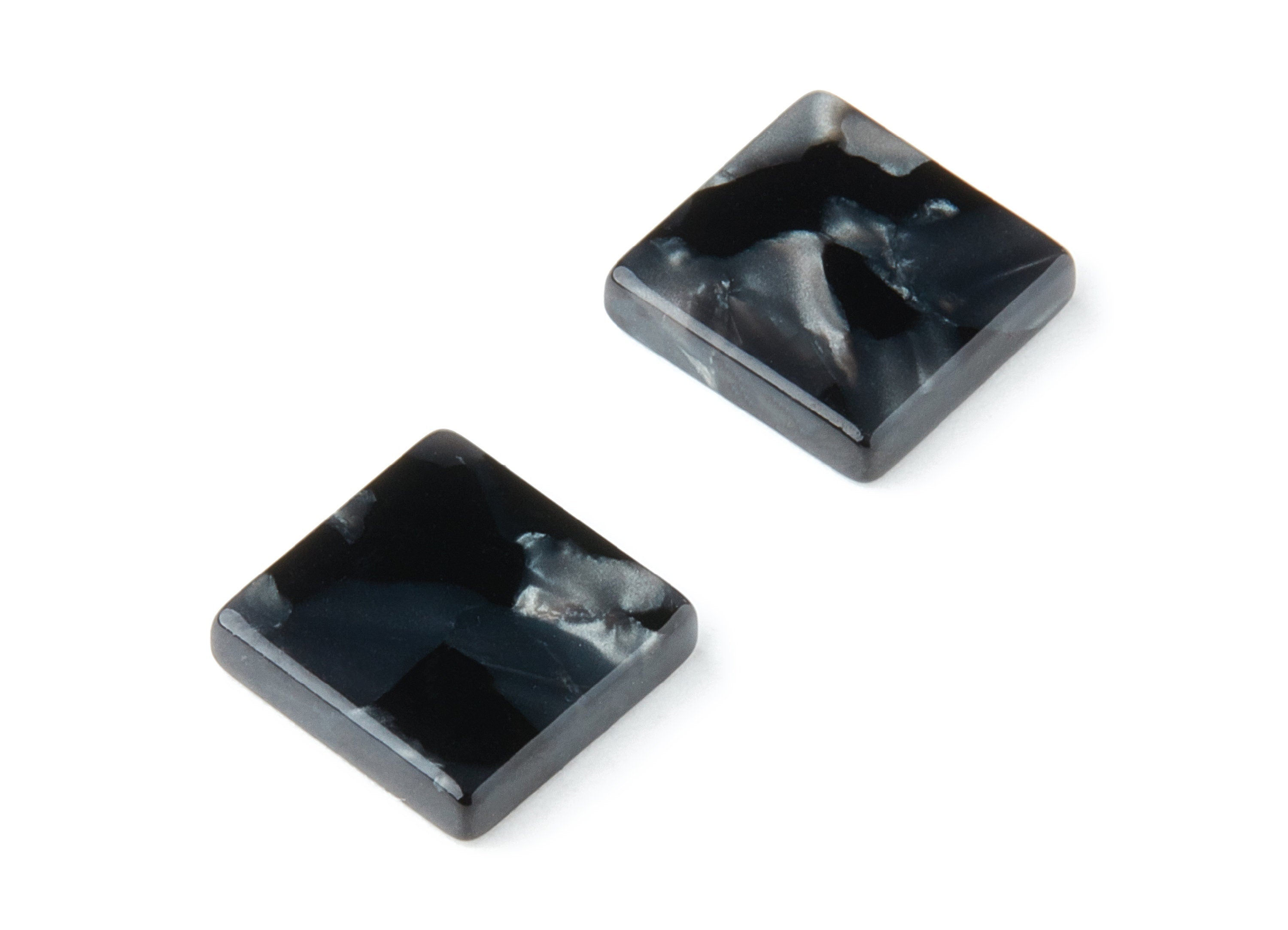 Acetate Square Earring Charm - Acrylic Square Pendant - Earring Findings - Jewelry Supplies - Color Code: A48 - 11.74x11.74x2.45mm - AC1420B - DOMEDBAZAAR