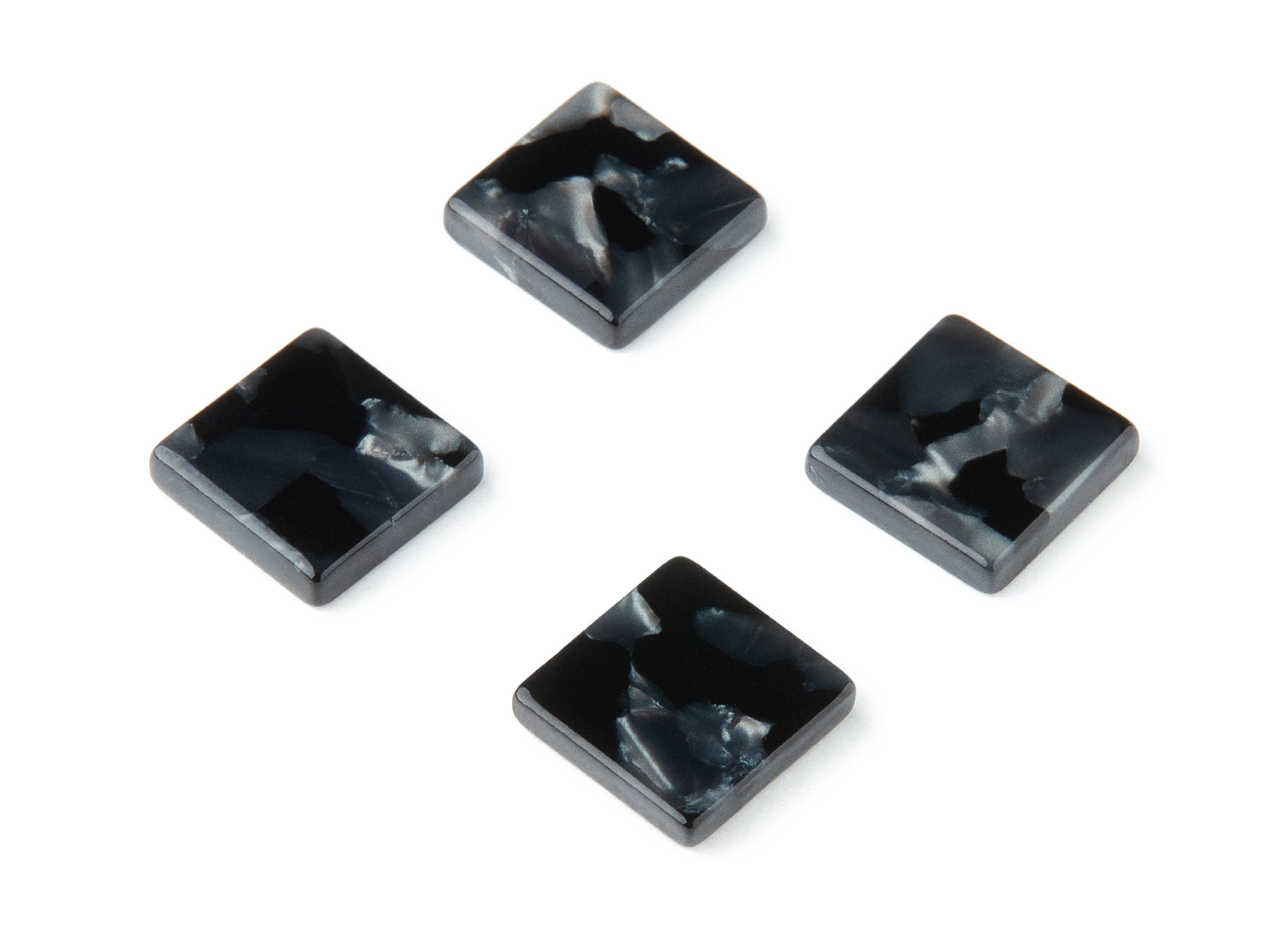 Acetate Square Earring Charm - Acrylic Square Pendant - Earring Findings - Jewelry Supplies - Color Code: A48 - 11.74x11.74x2.45mm - AC1420B - DOMEDBAZAAR