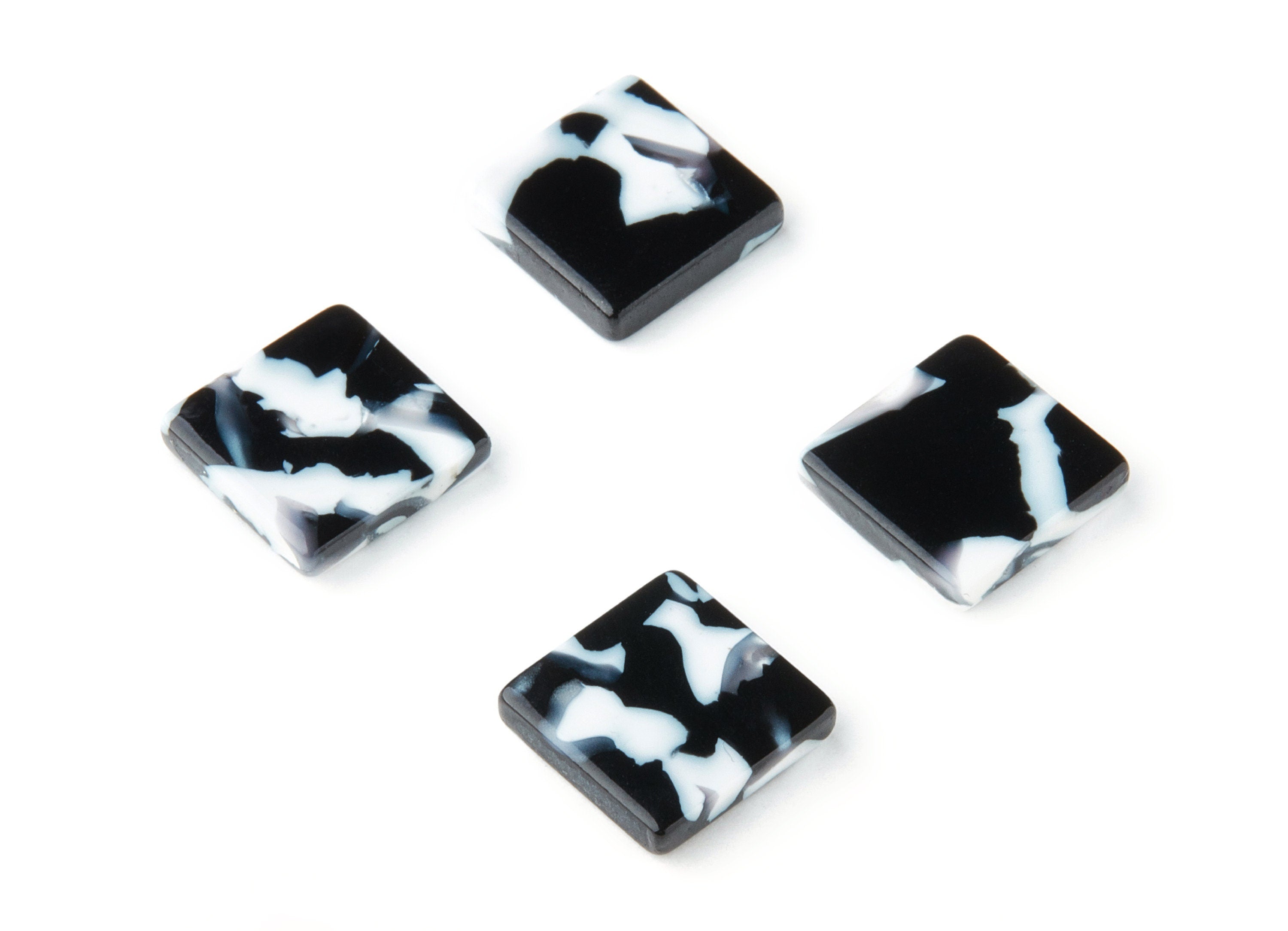 Acetate Square Earring Charms - Square Pendant - Earring Findings - Jewellery Supplies - Color Code: A17 - 11.74x11.74x2.45mm - AC1420F - DOMEDBAZAAR
