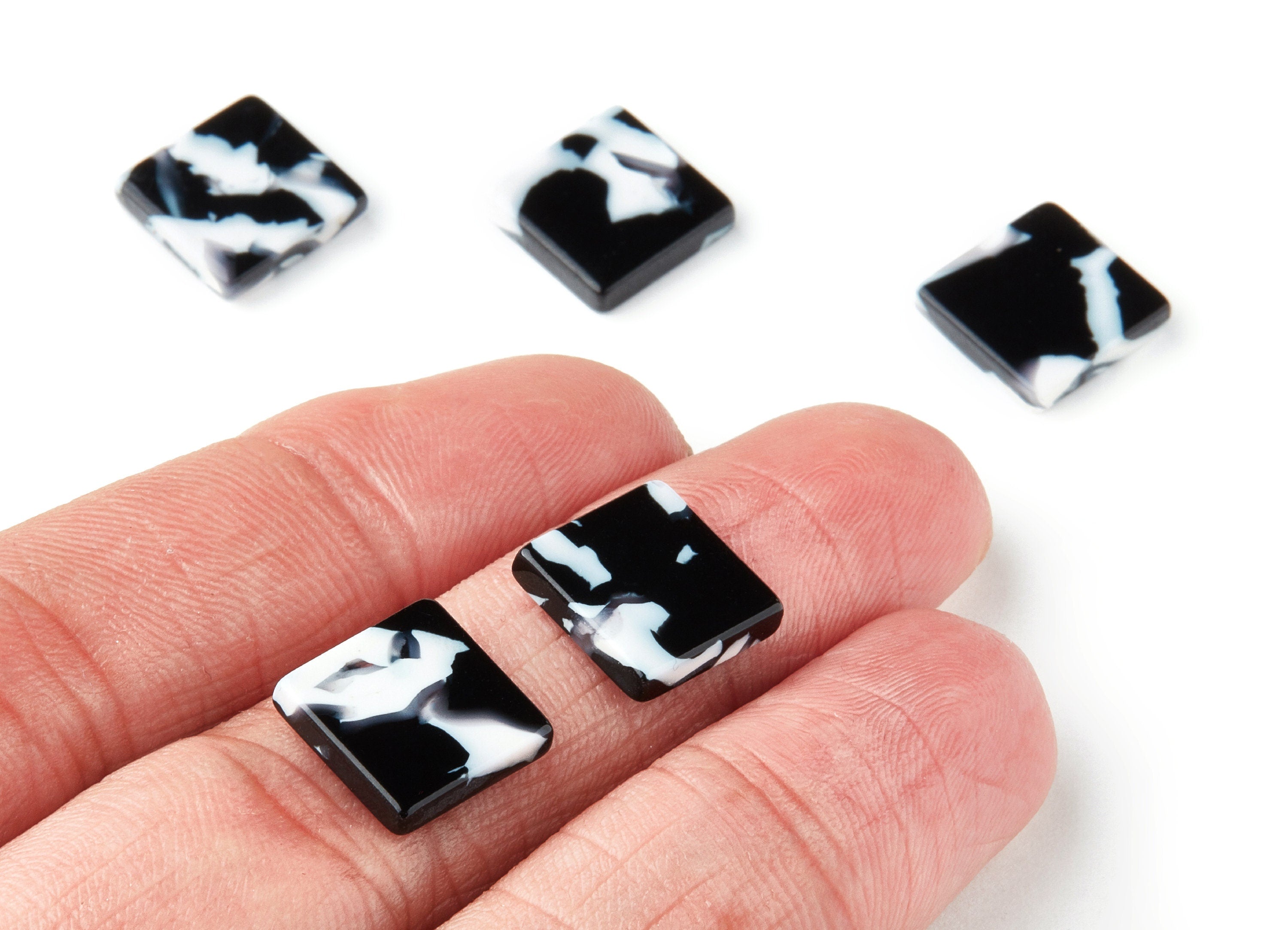 Acetate Square Earring Charms - Square Pendant - Earring Findings - Jewellery Supplies - Color Code: A17 - 11.74x11.74x2.45mm - AC1420F - DOMEDBAZAAR