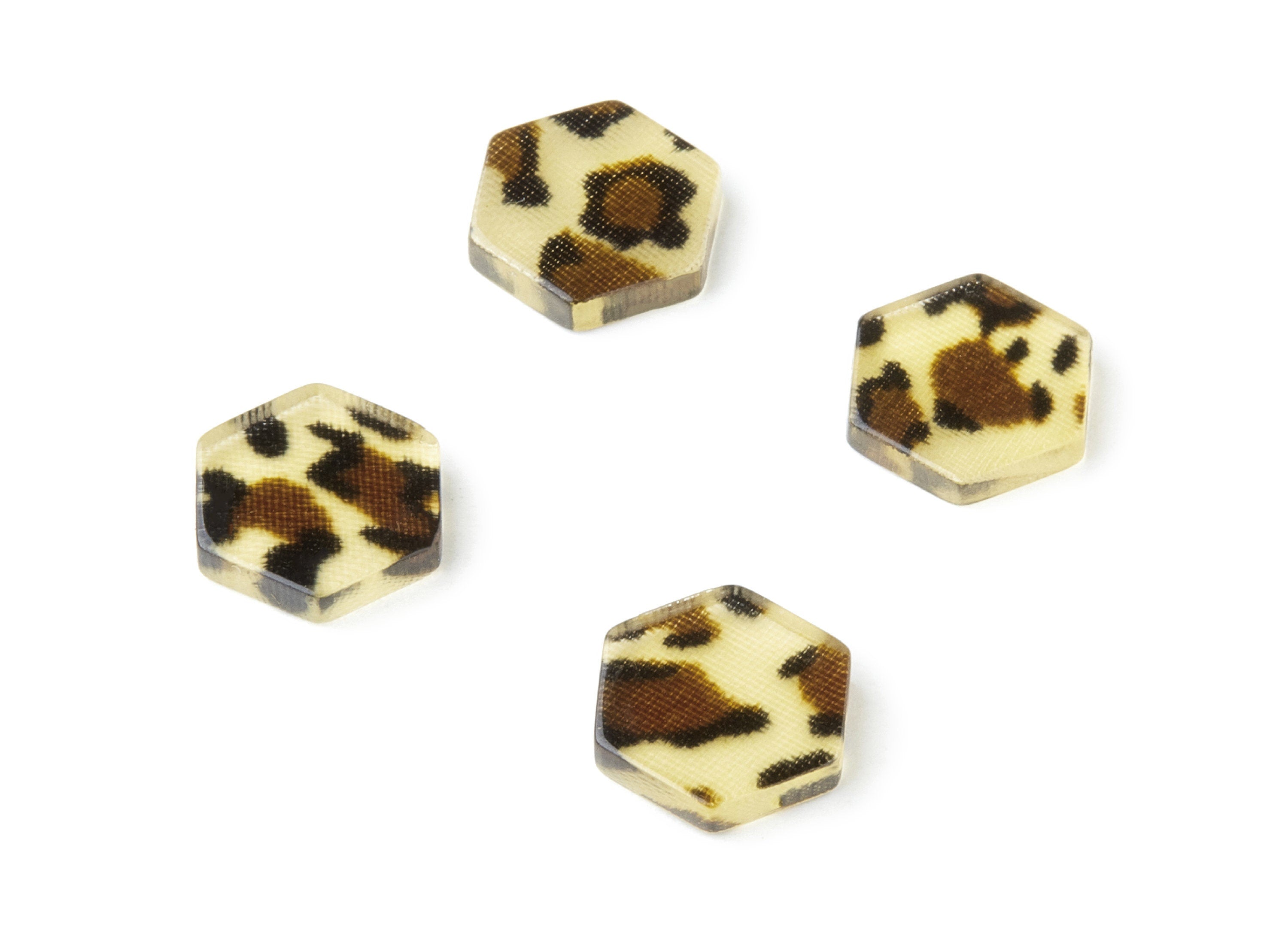 Acetate Hexagon Earring Charms - Acrylic Hexagon Pendants - Earring Findings - Jewelry Supplies - Color Code: A128 - 12.3x11x2.5mm - AC1418E - DOMEDBAZAAR