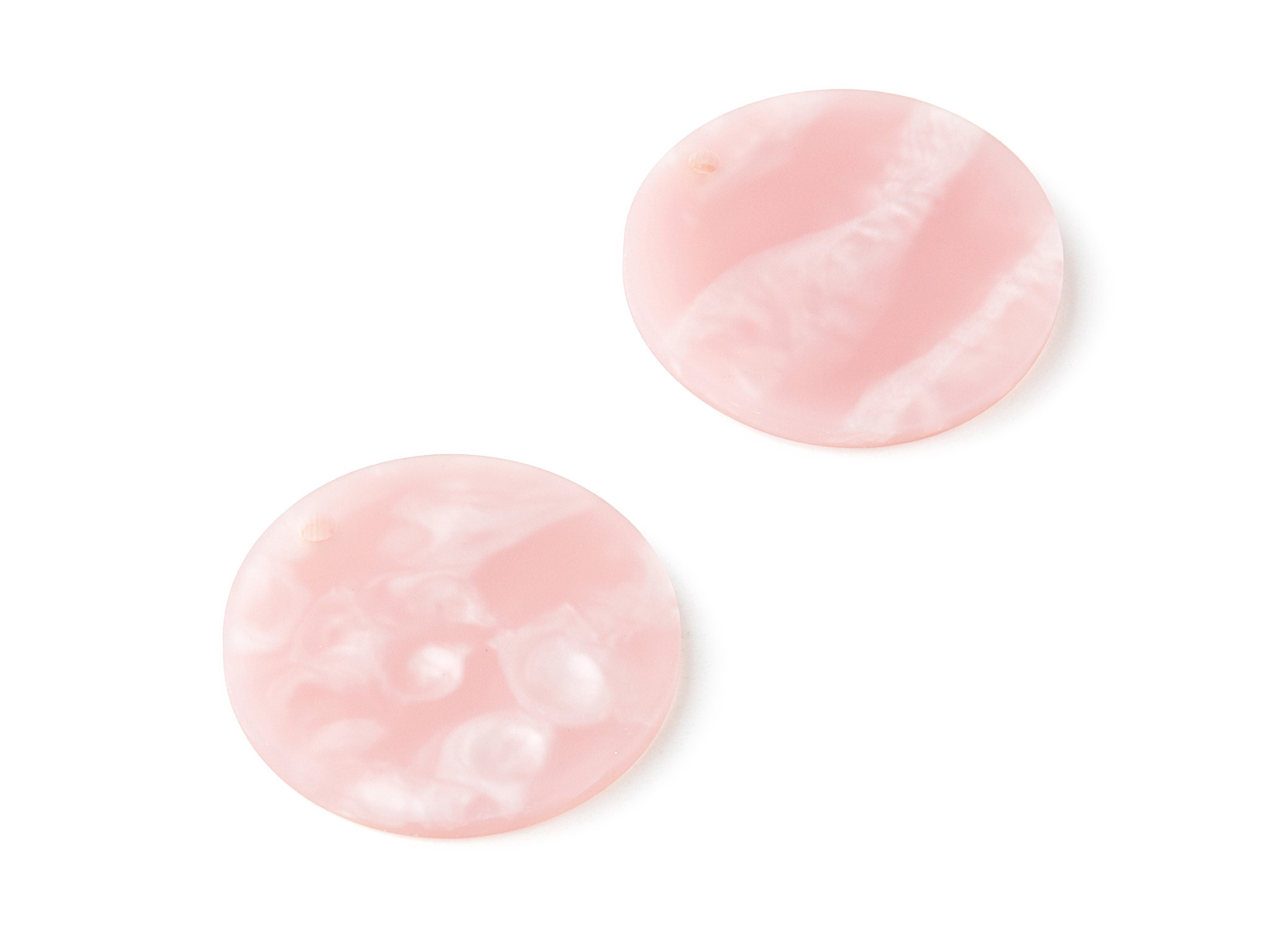 Acrylic Coin Earring Charms - Matte Coin Pendant - Earring Findings - Jewelry Supplies - Color Code: A229 - 29.65x29.65x3.25mm - AC1266E - DOMEDBAZAAR