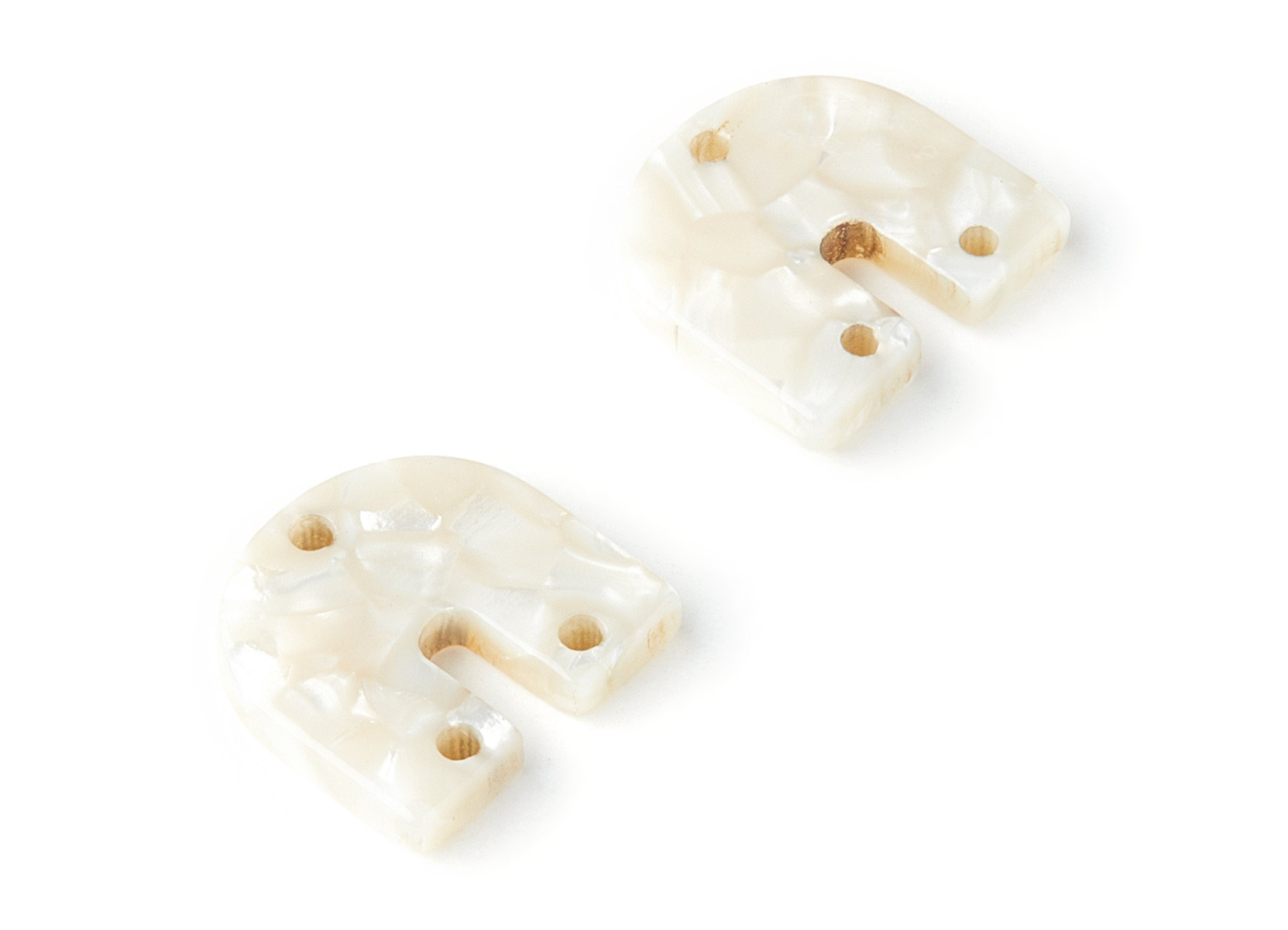 Acetate U Earring Charms - U Pendant - 3 Holes - Earring Findings - Jewelry Supplies - Color Code: A33 - 16.7x15.8x2.7mm - AC1353T - DOMEDBAZAAR