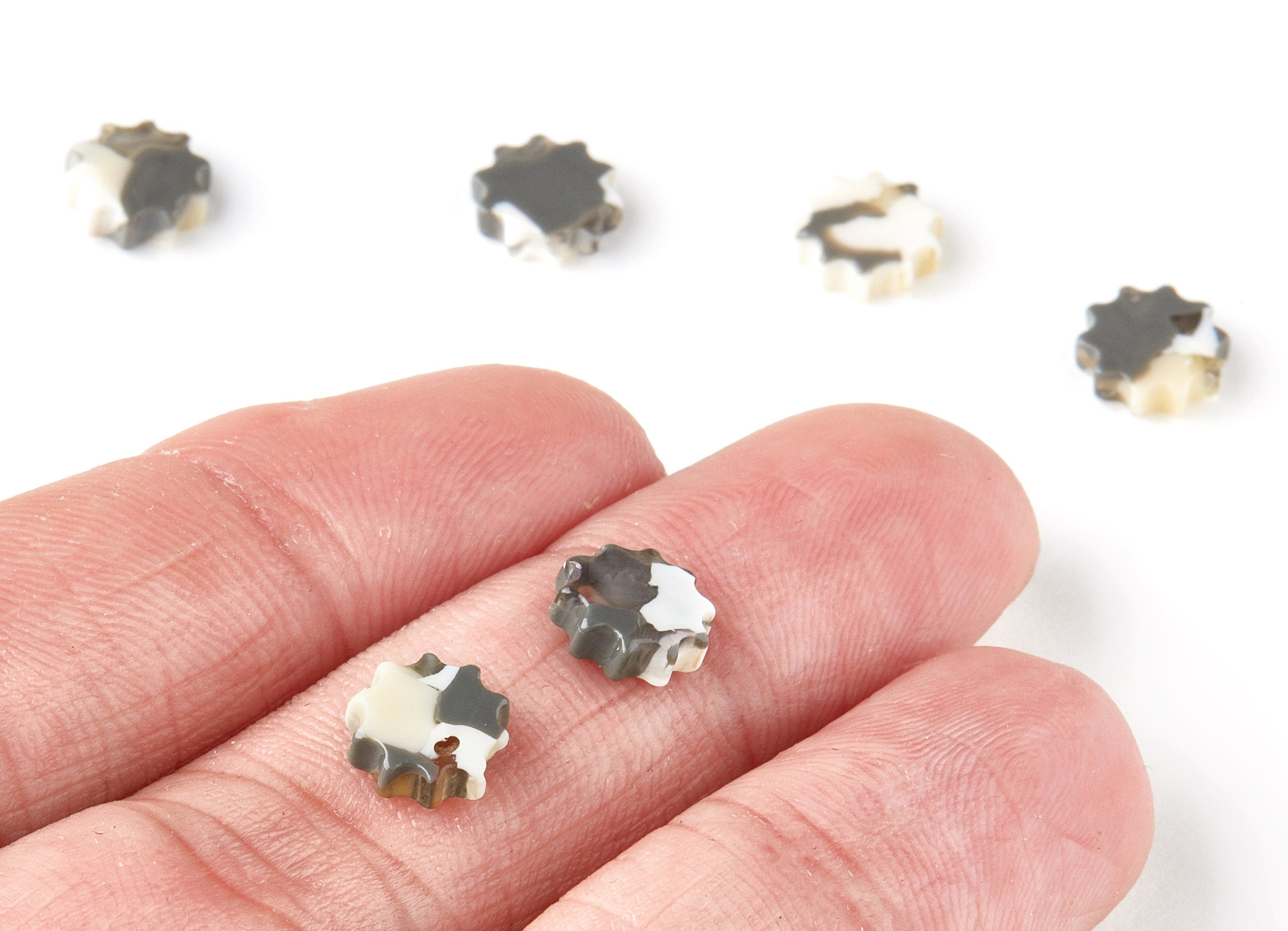 Acetate Sun Charms - Sun Earring and Pendant - Earring Findings - Jewelry Supplys - Color Code: A210 - 8.38x8.38x2.75mm - AC1505-A210 - DOMEDBAZAAR