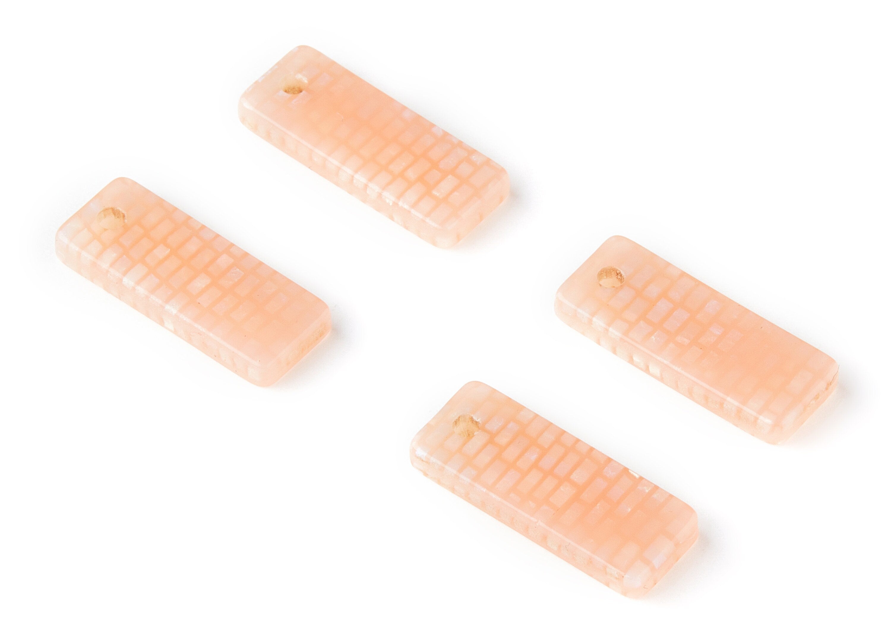 Acetate Rectangle Earring Charms - Rectangle Pendant - Earring Findings - Jewelry Supplies - Color Code: A174 - 19.6x7.69x2mm - AC1475-A174 - DOMEDBAZAAR