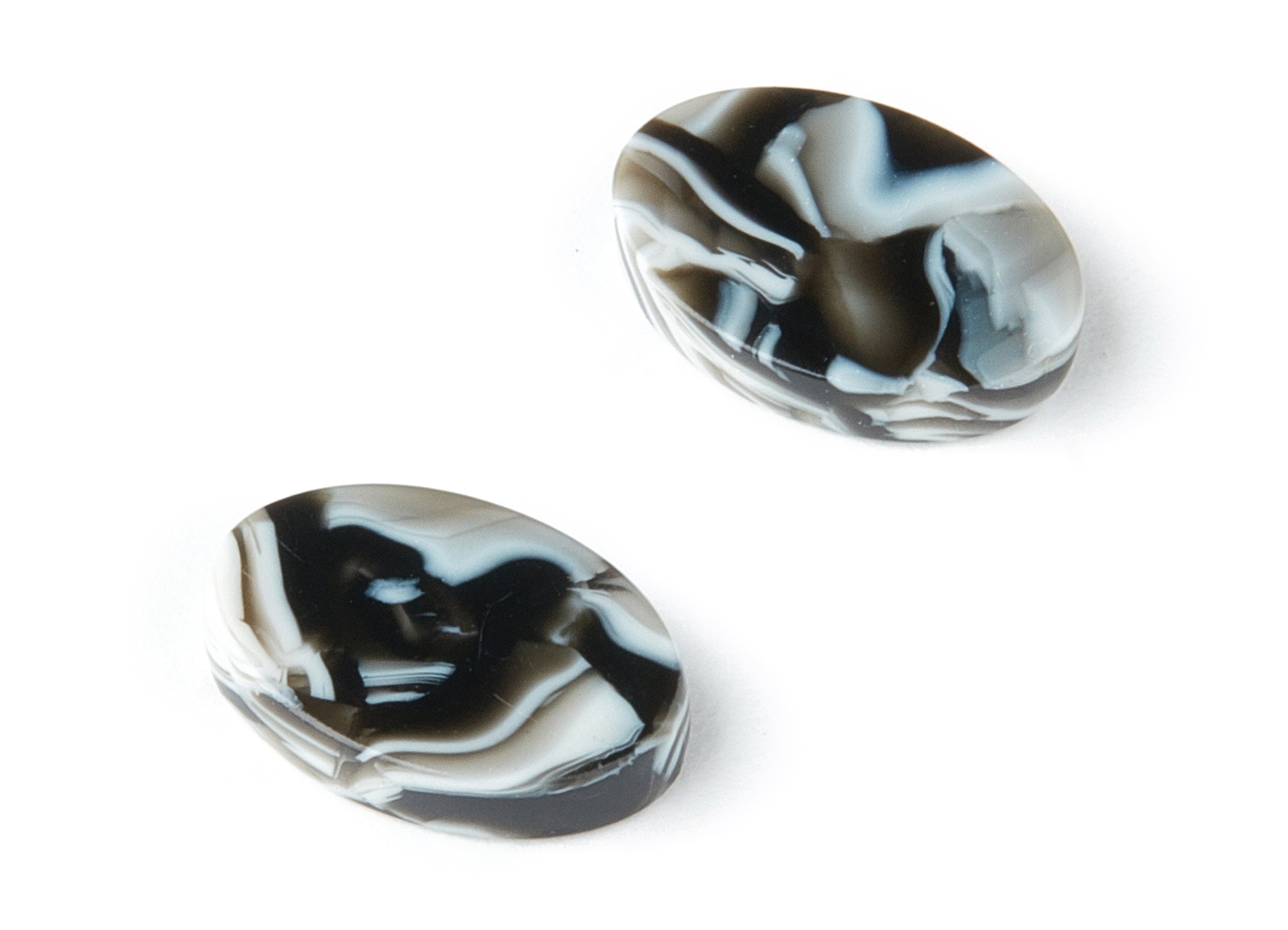 Acetate Oval Earring Charms - Acrylic Oval Pendant - Earring Findings - Jewelry Supplies - Color Code:A163 - 14.1x10.05x2.55mm - AC1449-A163 - DOMEDBAZAAR