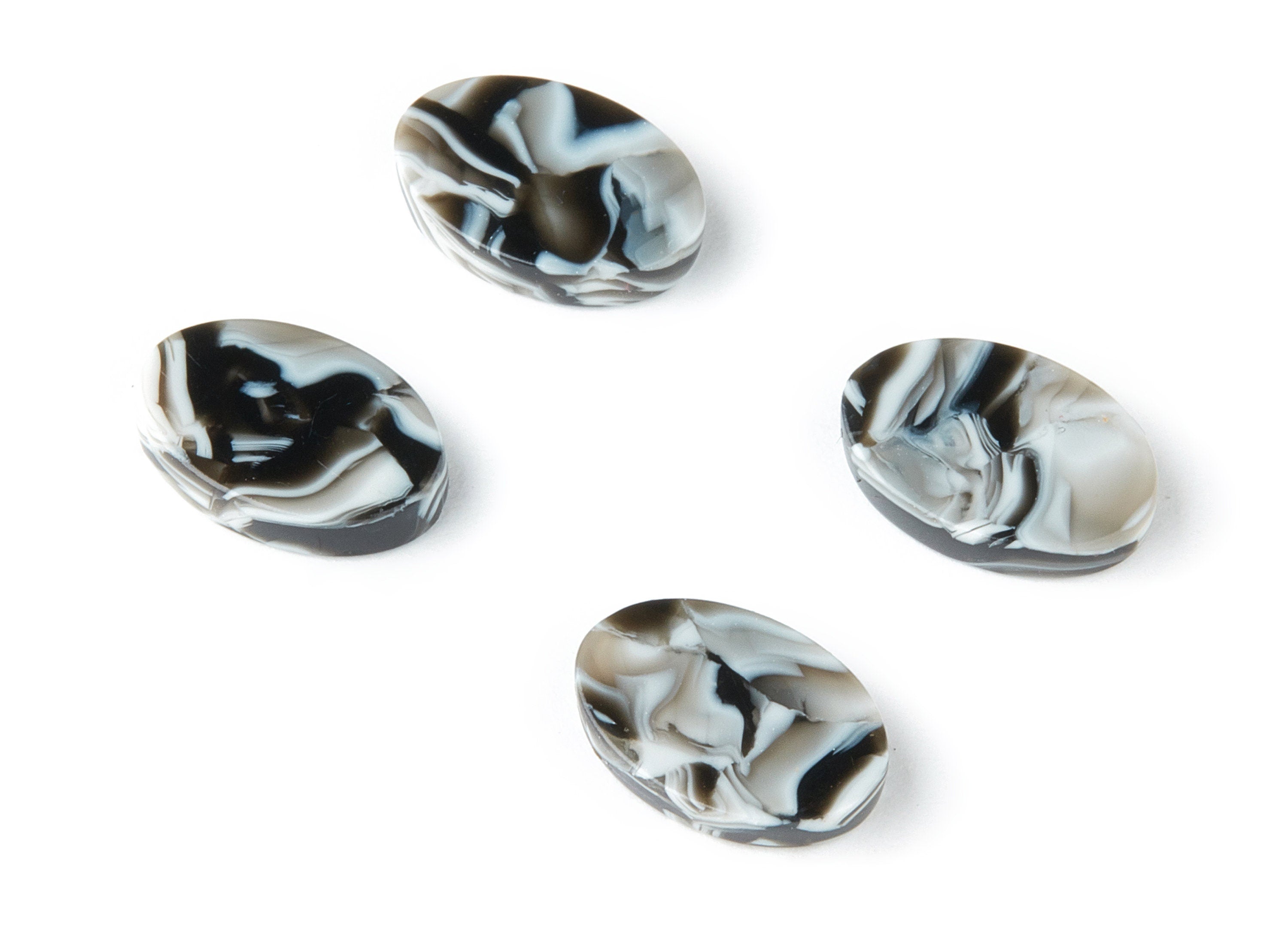 Acetate Oval Earring Charms - Acrylic Oval Pendant - Earring Findings - Jewelry Supplies - Color Code:A163 - 14.1x10.05x2.55mm - AC1449-A163 - DOMEDBAZAAR