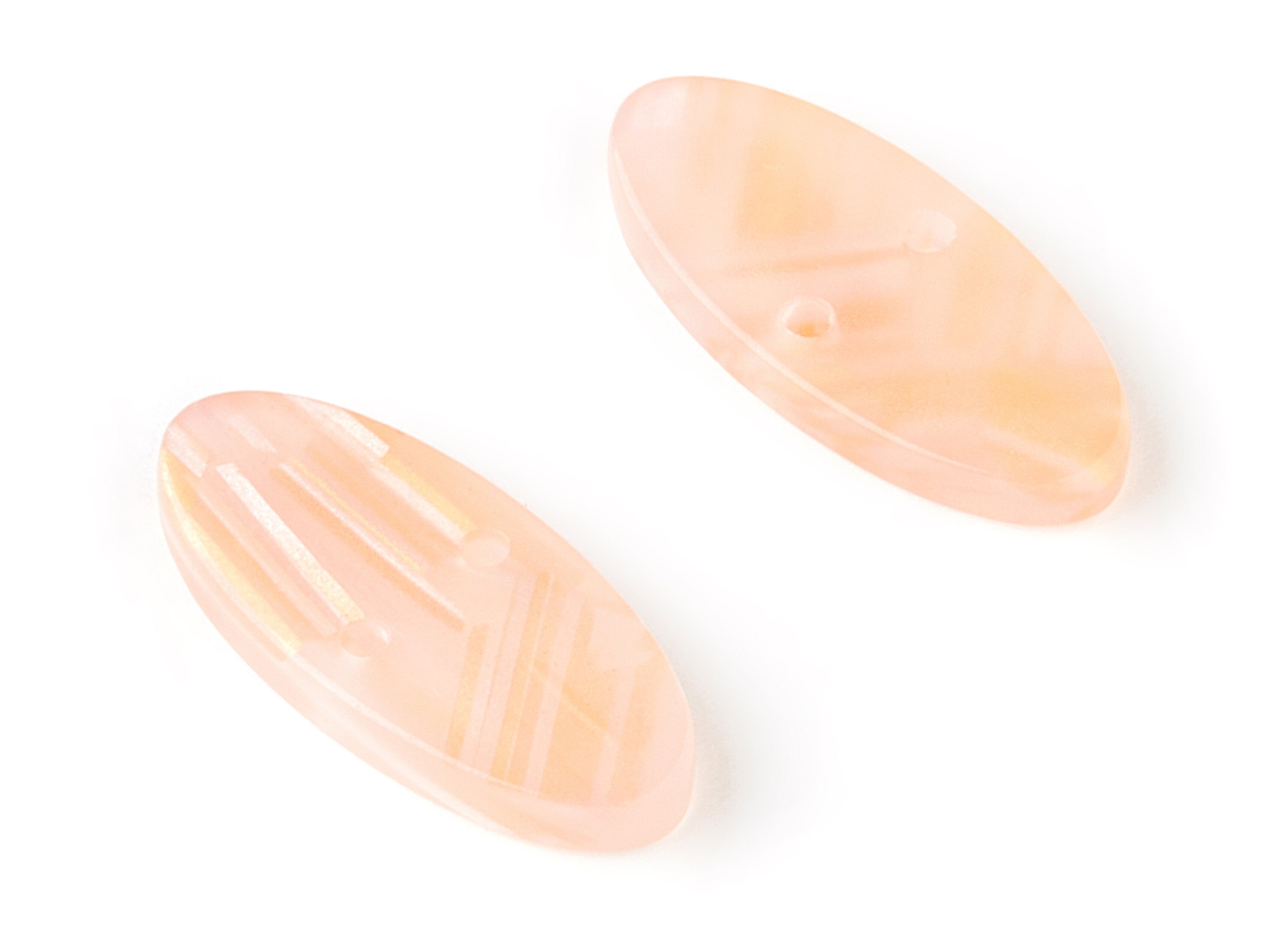 Acetate Oval Connector - 2 Holes - Circle Earrings and Pendant - Earring Findings - Color Code: A172 - 20.1x9.16x2.77mm - AC1525-A172 - DOMEDBAZAAR