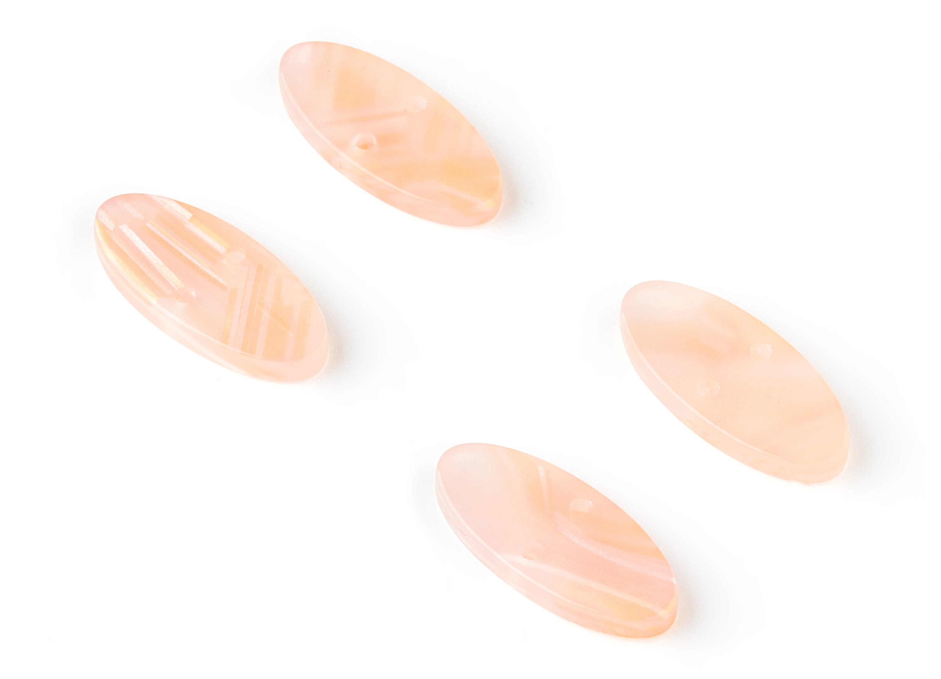 Acetate Oval Connector - 2 Holes - Circle Earrings and Pendant - Earring Findings - Color Code: A172 - 20.1x9.16x2.77mm - AC1525-A172 - DOMEDBAZAAR