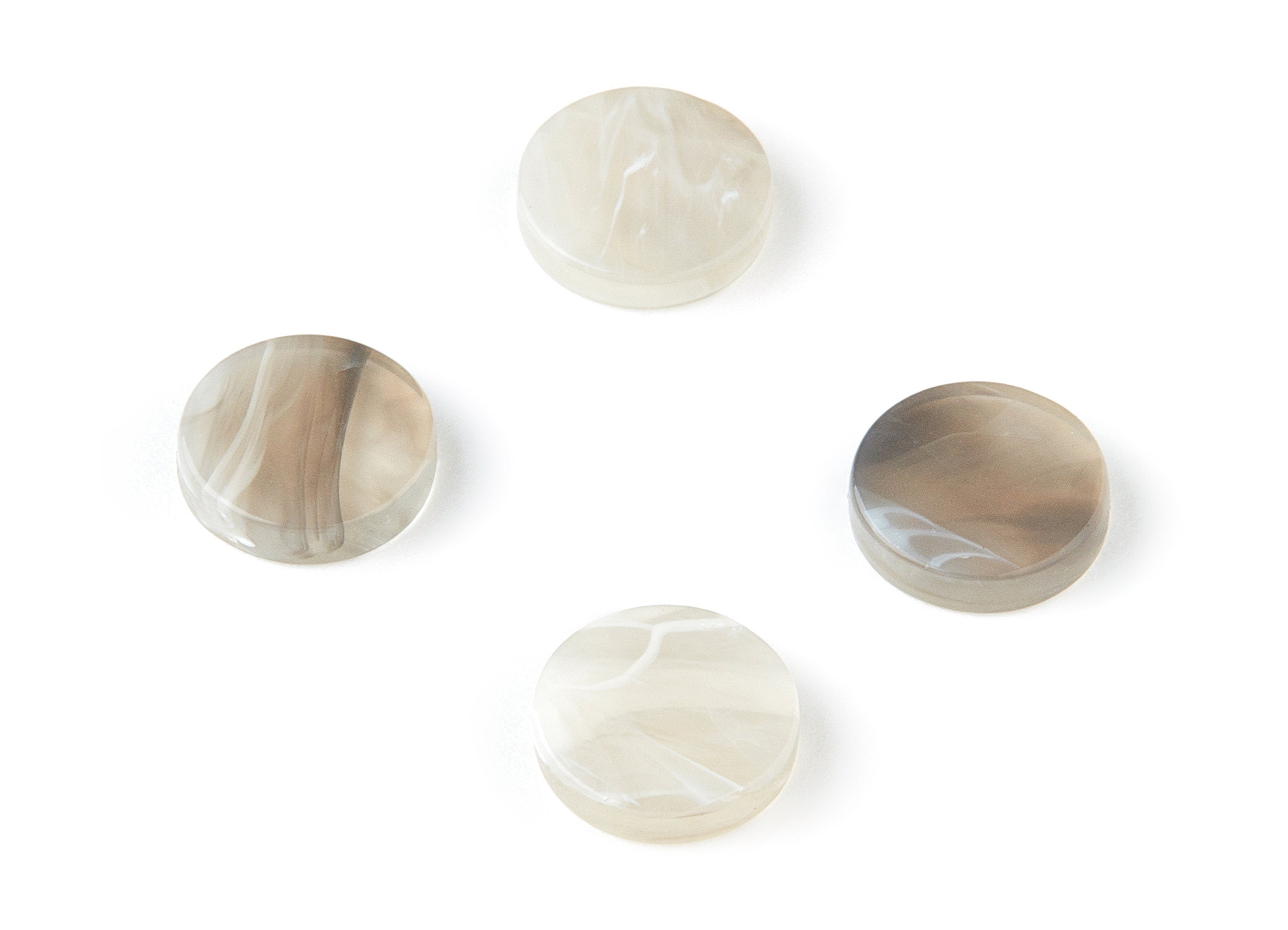 Acetate Round Earring Charms - Acrylic Circle Pendant - Earring Findings - Jewelry Supplies - Color Code: A192 - 11x11x2.66mm - AC1483-A192 - DOMEDBAZAAR