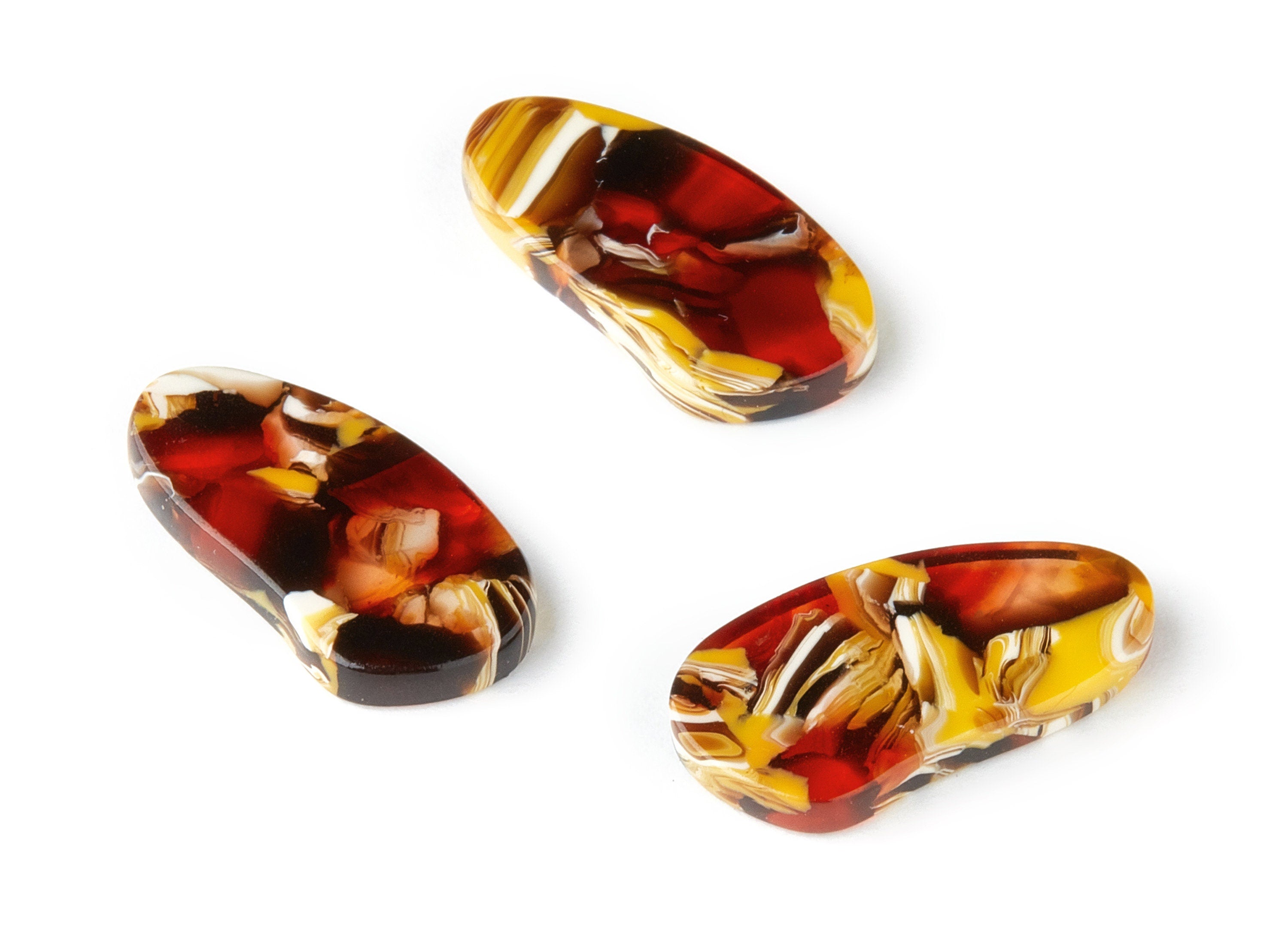 Acetate Oval Charms - Oval Earrings and Pendant - Earring Findings - Jewelry Supplys - Color Code: A213 - 20.76x10.44x2.55mm - AC1509-A213 - DOMEDBAZAAR