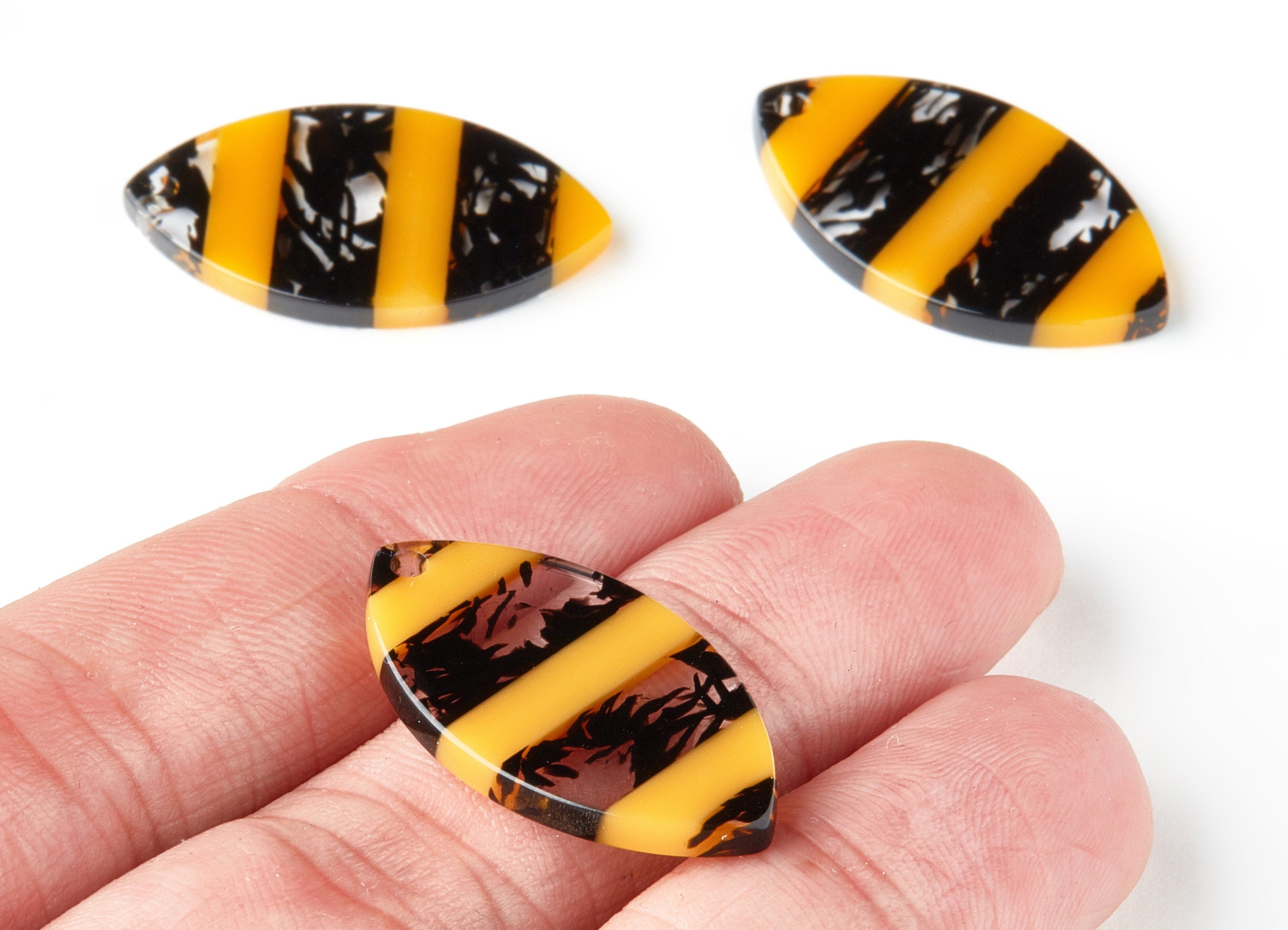 Acetate Teardrop Charms - Teardrop Earrings and Pendant - Earring Findings - Color Code:A216 - 29.13x16.47x2.5mm - AC1517-A216 - DOMEDBAZAAR