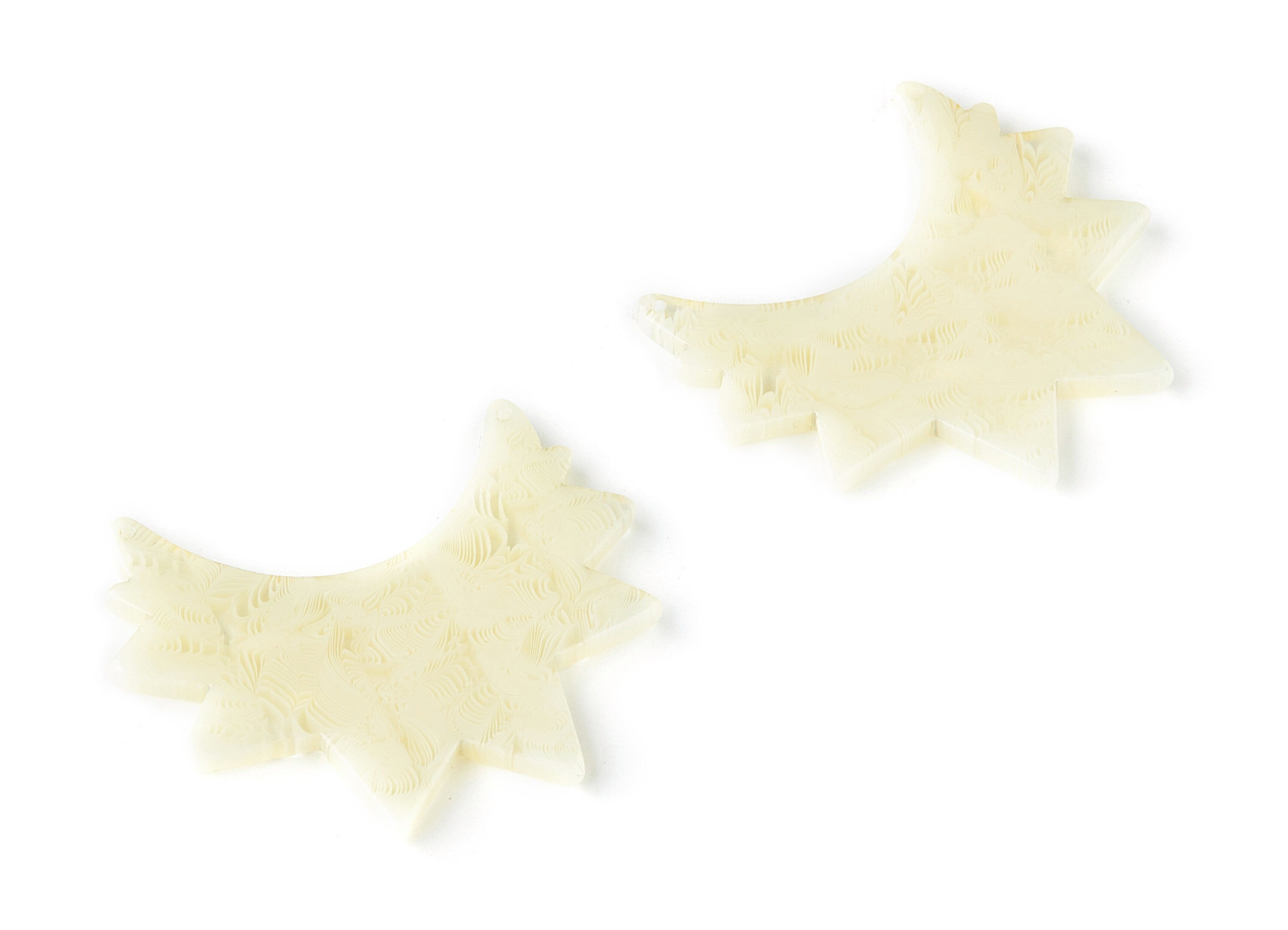 Acetate Sunrise Earring Charms - Sunrise Pendant - Earring Findings - Jewelry Supplies - Color Code:A191 - 40.33x23.07x2.63mm - AC1481-A191 - DOMEDBAZAAR