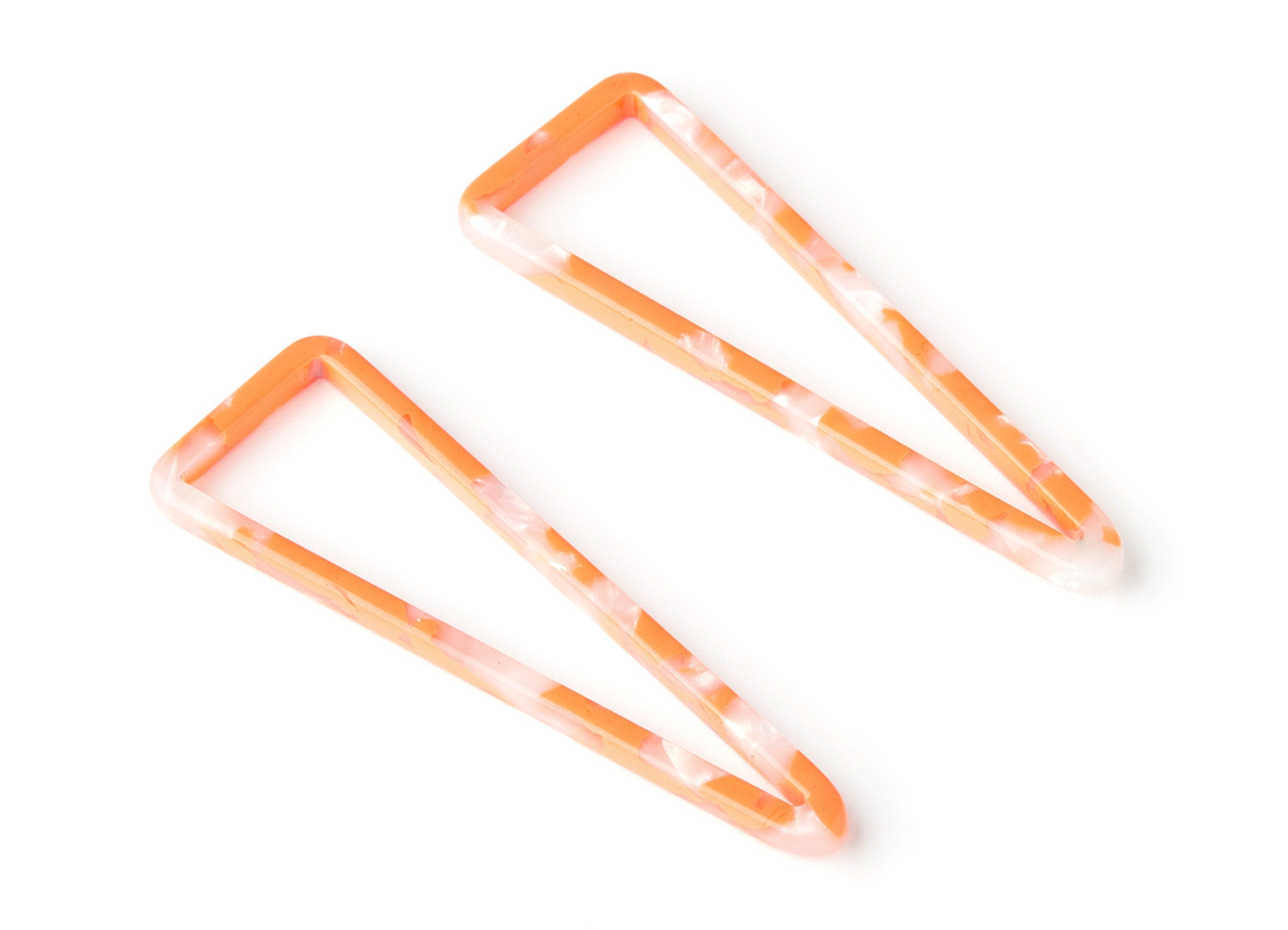 Acetate Triangle Earring Charms - Triangle Pendant - Earring Findings - Jewelry Supplies - Color Code: A39 - 55.5x18.65x2.6mm - AC1358H - DOMEDBAZAAR