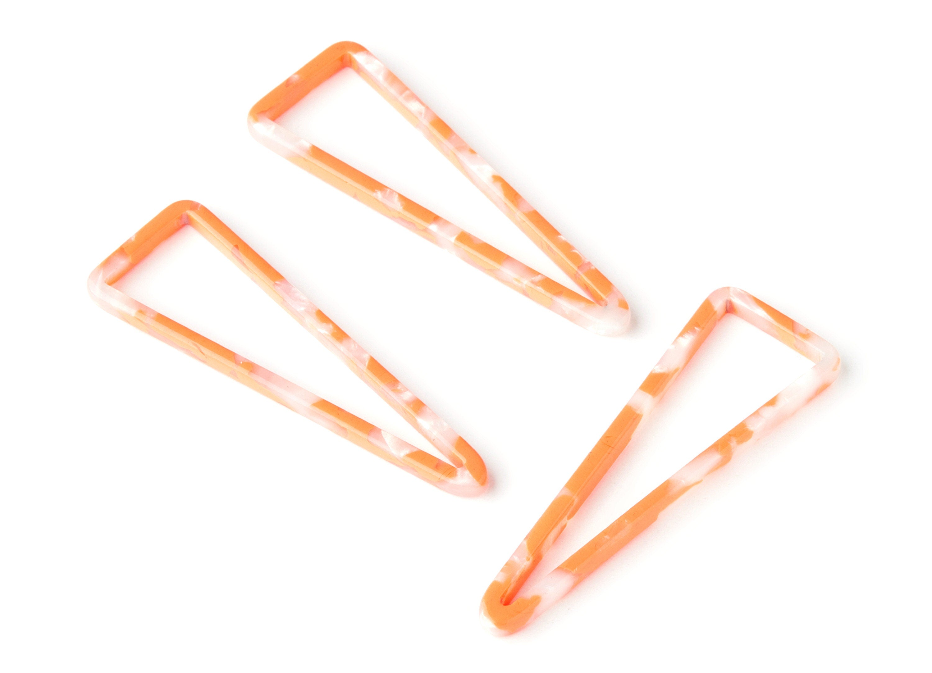 Acetate Triangle Earring Charms - Triangle Pendant - Earring Findings - Jewelry Supplies - Color Code: A39 - 55.5x18.65x2.6mm - AC1358H - DOMEDBAZAAR