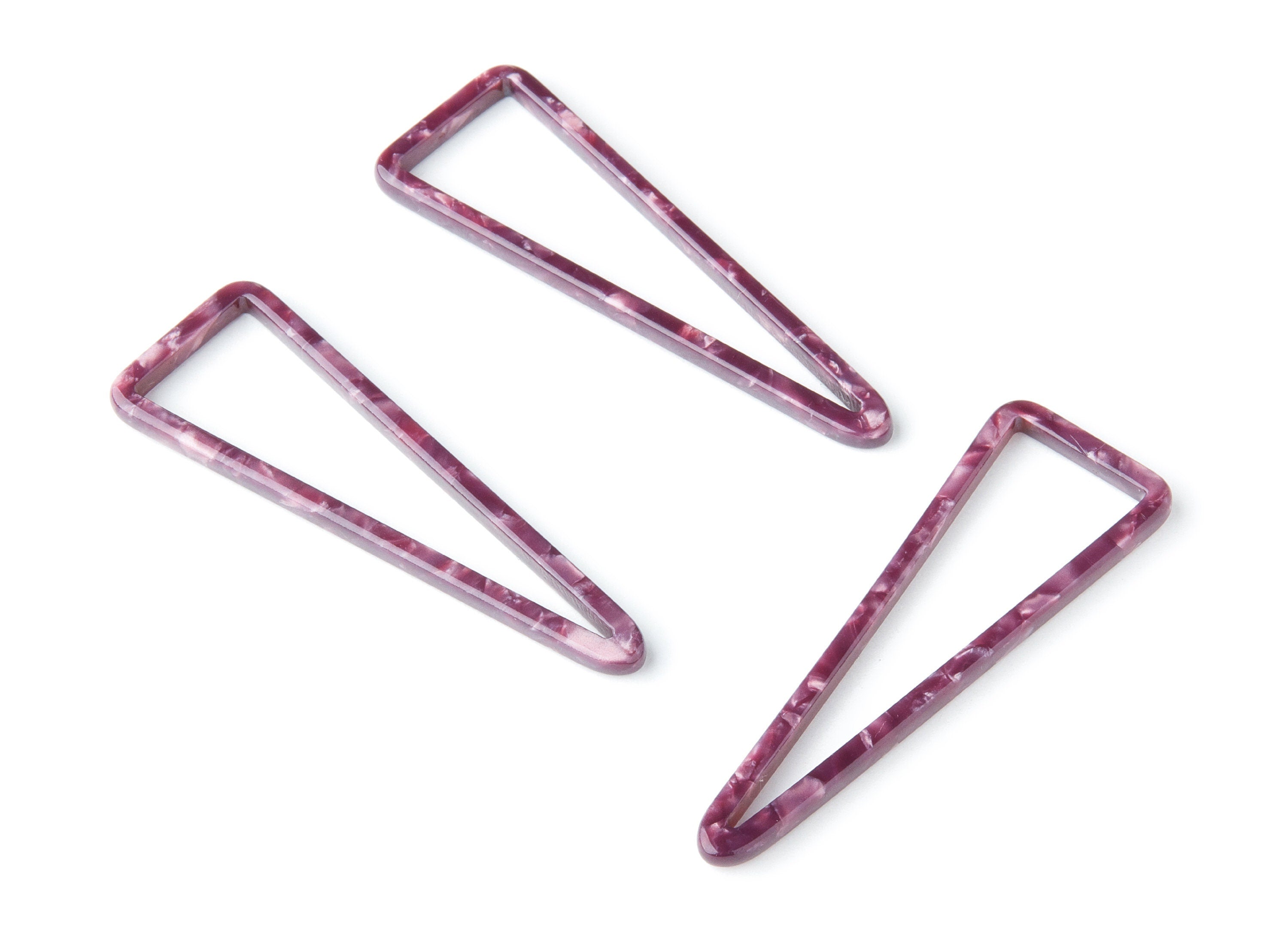 Acetate Triangle Earring Charms - Triangle Pendant - Earring Findings - Jewelry Supplies - Color Code: A41 - 55.5x18.65x2.6mm - AC1358L - DOMEDBAZAAR