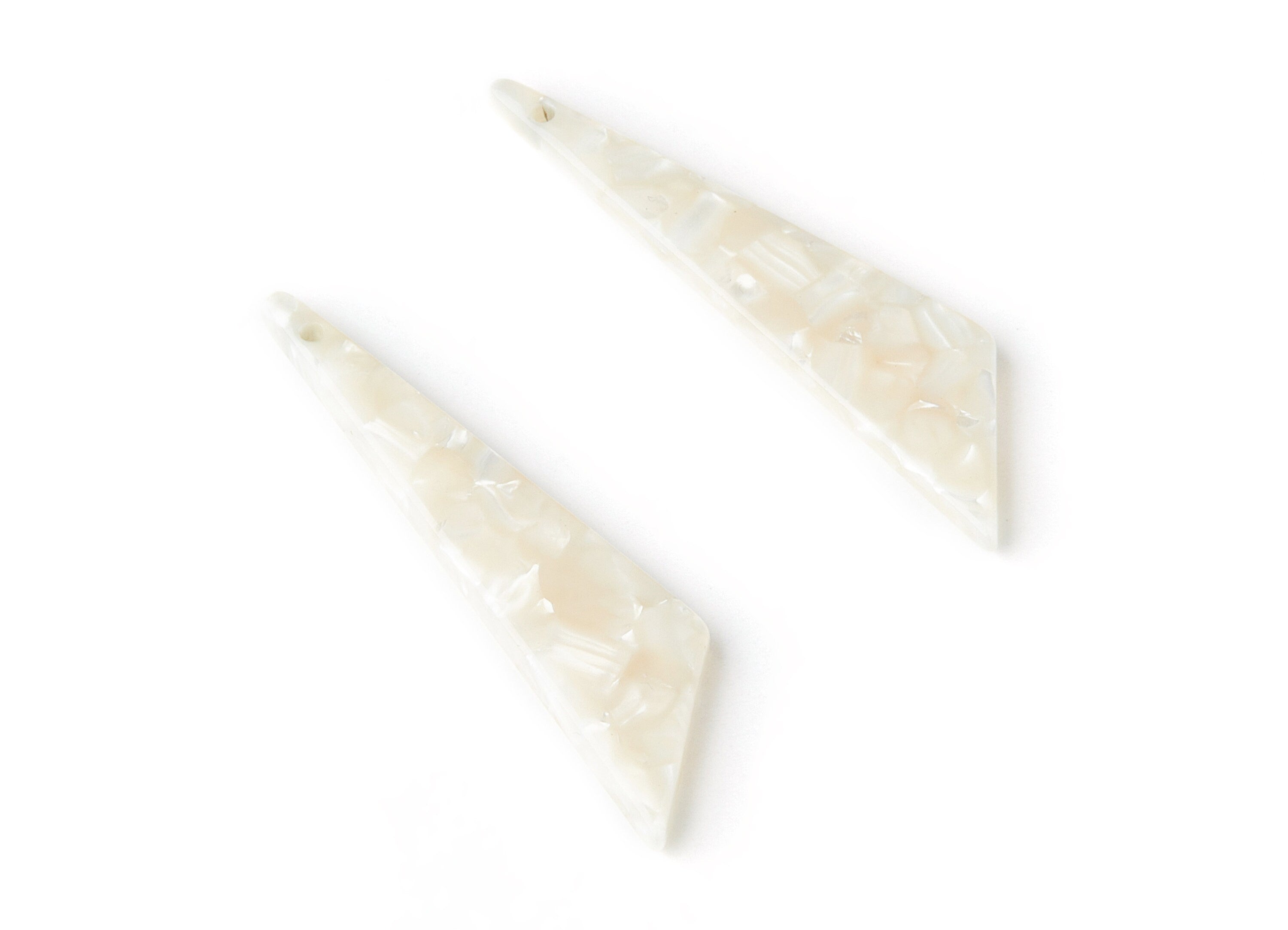 Acetate Triangle Earring Charms - Triangle Pendant - Earring Findings - Jewelry Supplies - Color Code: A33 - 51.44x11.42x2.81mm - AC1352B - DOMEDBAZAAR