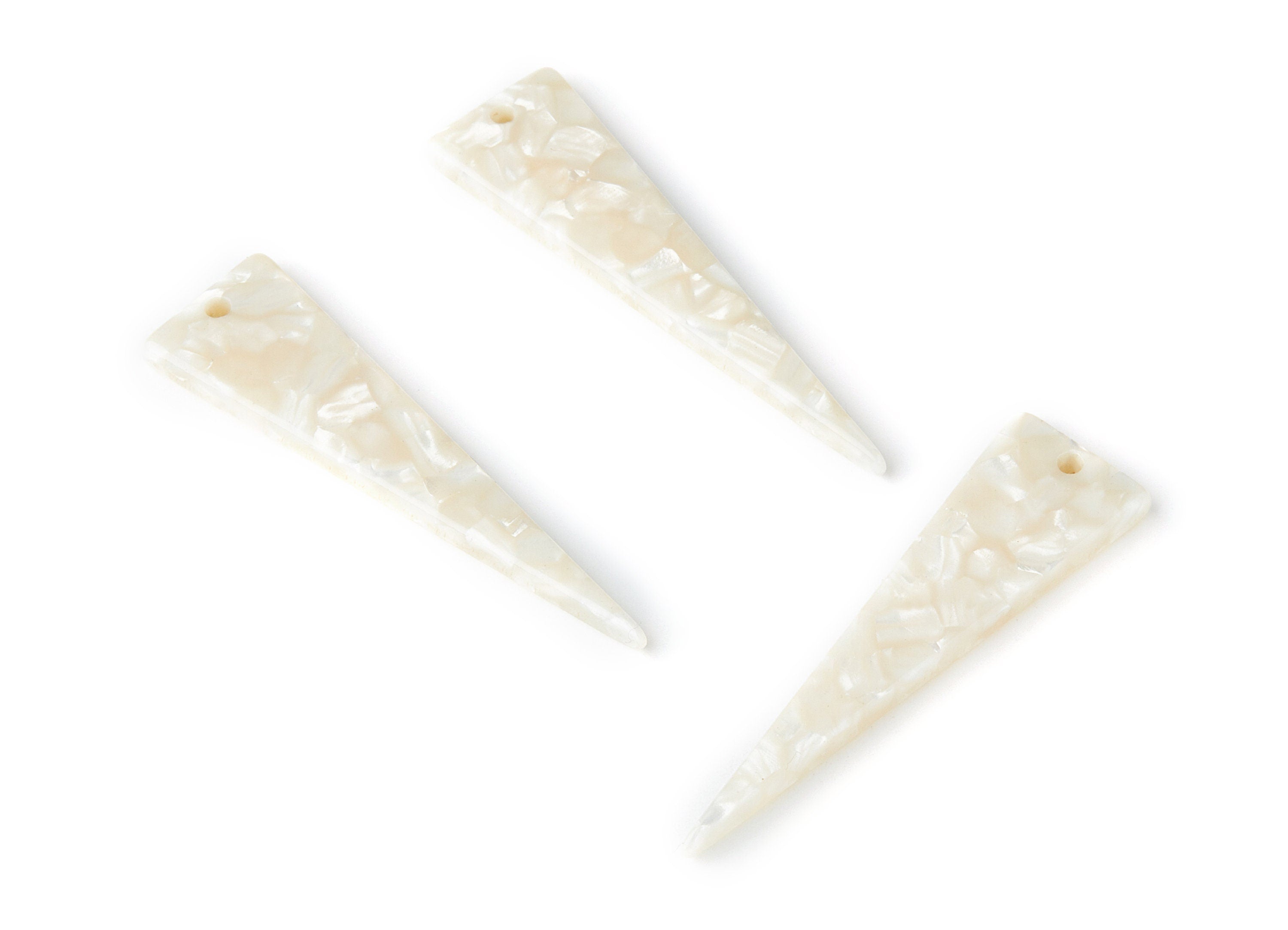 Acetate Triangle Earring Charm - Triangle Pendant - Earring Findings - Jewelry Supplies - Color Code: A33 - 49x13.5x2.66mm - AC1370V - DOMEDBAZAAR