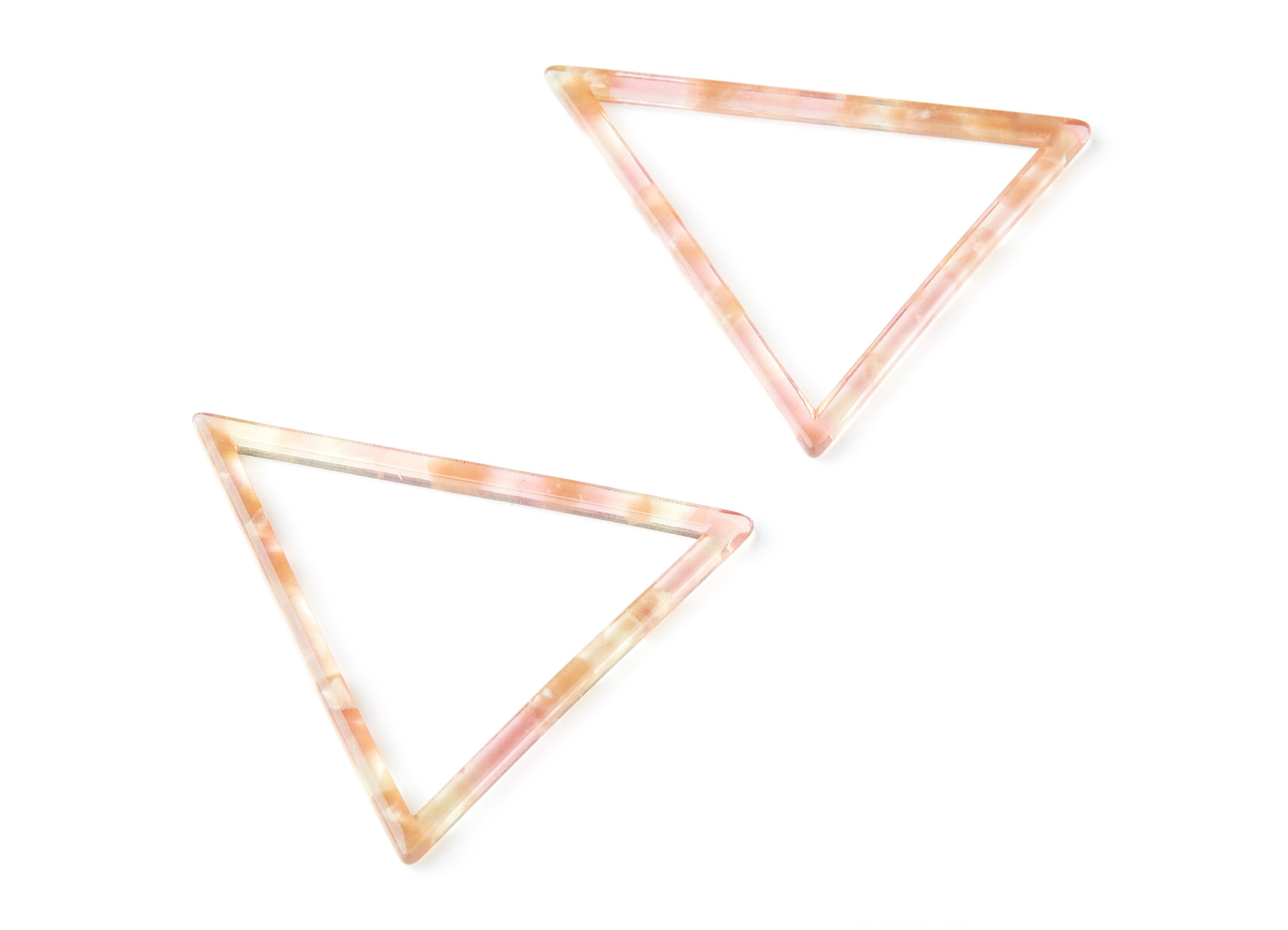 Acetate Triangle Earring Charms - Triangle Pendant - Earring Findings - Jewelry Supplies - Color Code: A45 - 57.7x51.4x2.7mm - AC1374H - DOMEDBAZAAR