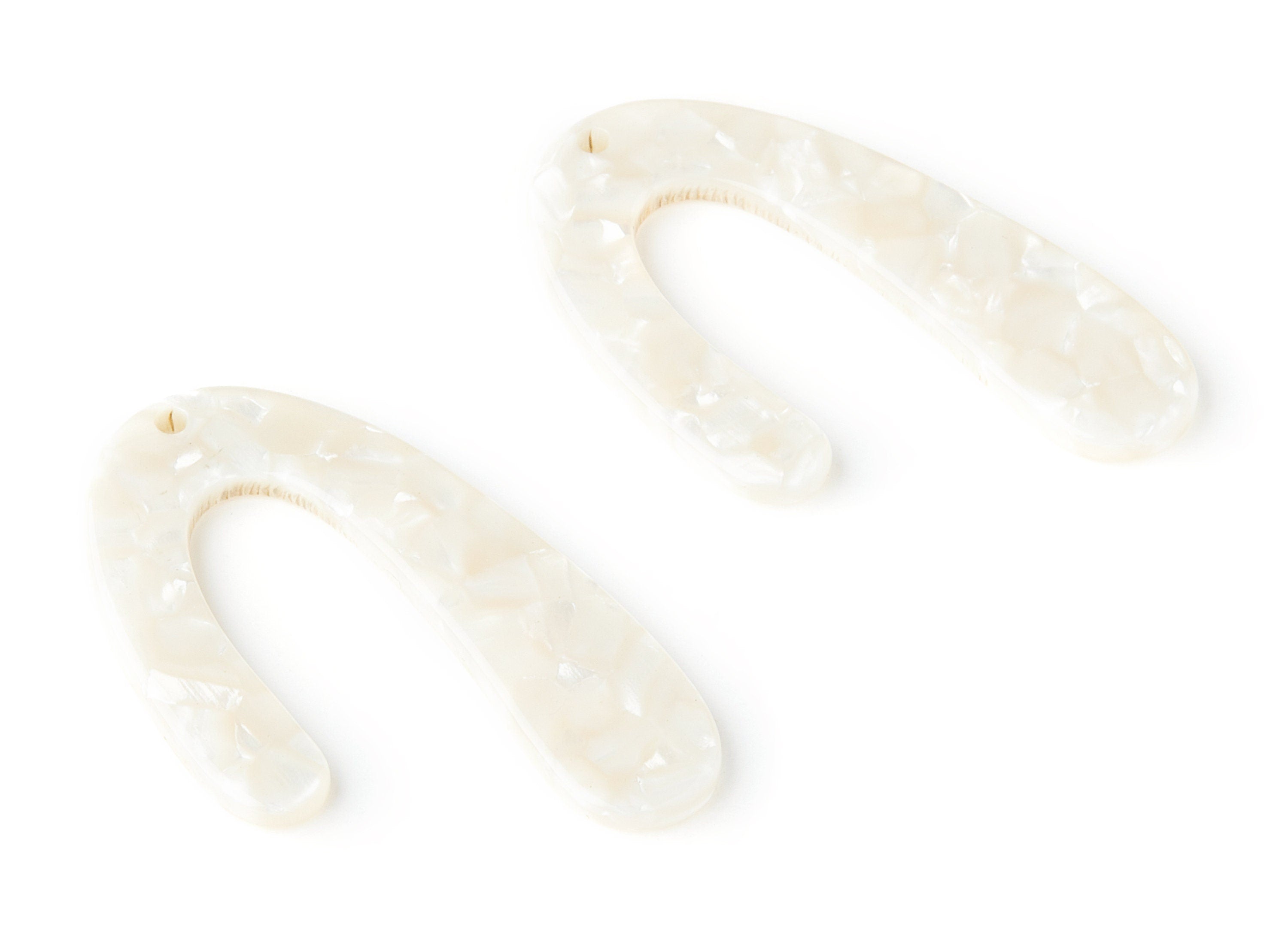 Acetate U Earring Charm - U Shaped Pendant - Earring Findings - Jewelry Supplies - Color Code: A33 - 44.5x27x2.68mm - AC1363C - DOMEDBAZAAR