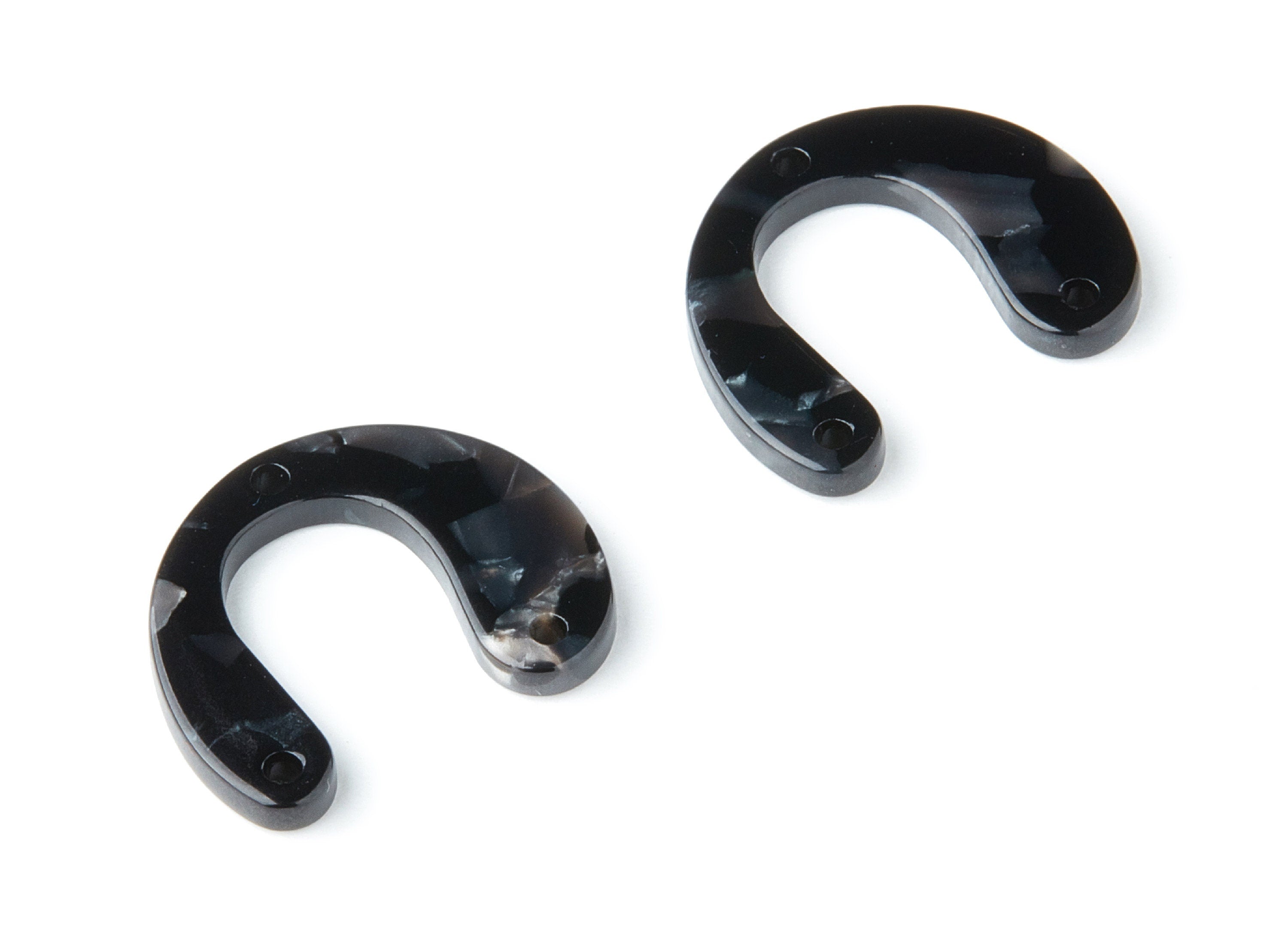 Acetate U Earring Charms - U Shaped Pendant - 3 Holes - Earring Findings - Jewelry Supplies - Color Code: A48 - 24.2x20.8x2.84mm - AC1379M - DOMEDBAZAAR