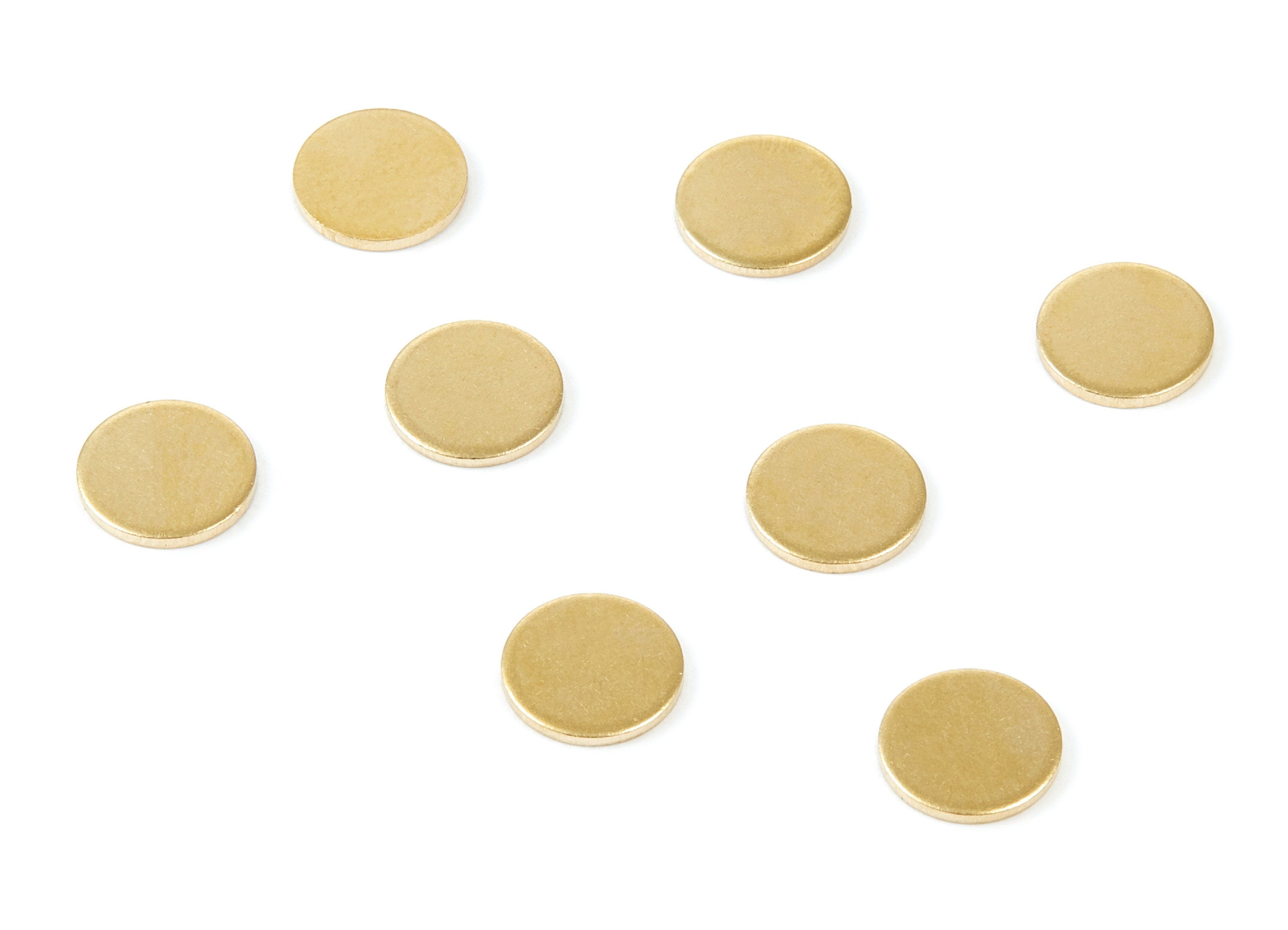 Brass Round Blank - Round Shaped Raw Brass - Earring Findings - Jewelry Supplies - 10x10x1mm - PP1786 - DOMEDBAZAAR