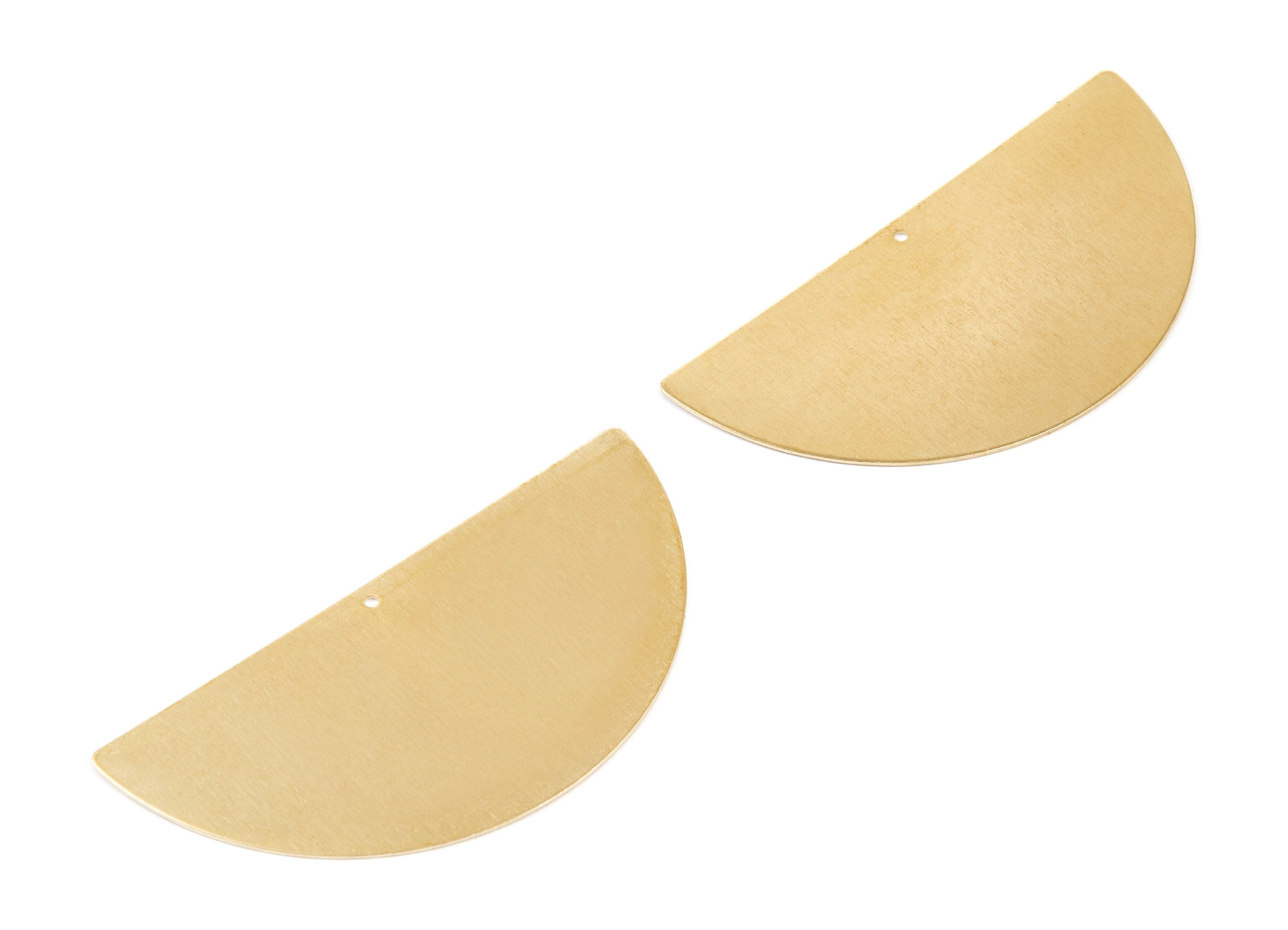 Personalized stamping blank - Brass Half Moon Charms - Half Moon Shaped Raw Brass Pendant - Earring Findings - 69,9x34x0,6mm - PP2062 - DOMEDBAZAAR