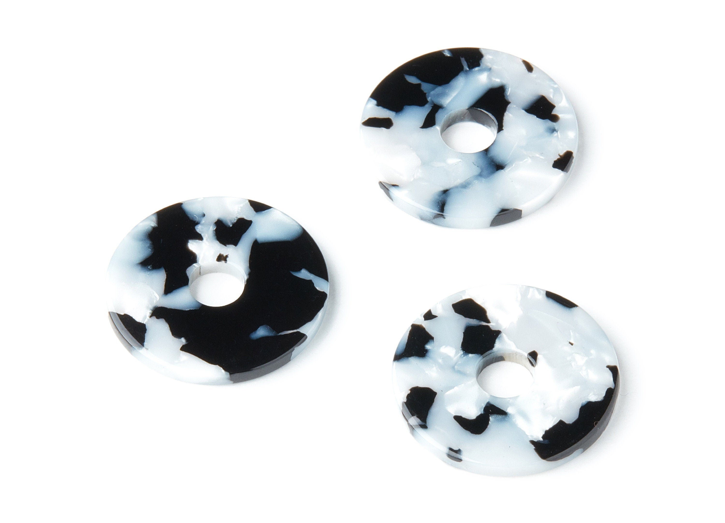 Acetate Coin Charms - Round Earring and Pendant - Earring Findings - Jewelry Supplys - Color Code: A15 - 24.75x24.75x2.6mm - AC1400D - DOMEDBAZAAR