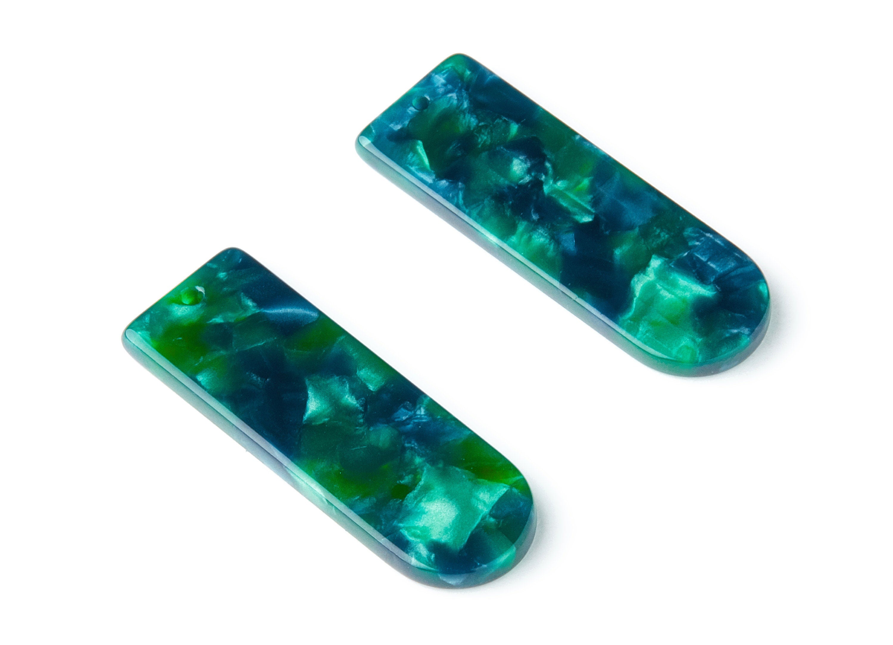 Acetate D Earring Charms - Acrylic D Pendant - Earring Findings - Jewelry Supplies - Color Code: A13 - 36.7x12.8x2.9mm - AC1365M - DOMEDBAZAAR