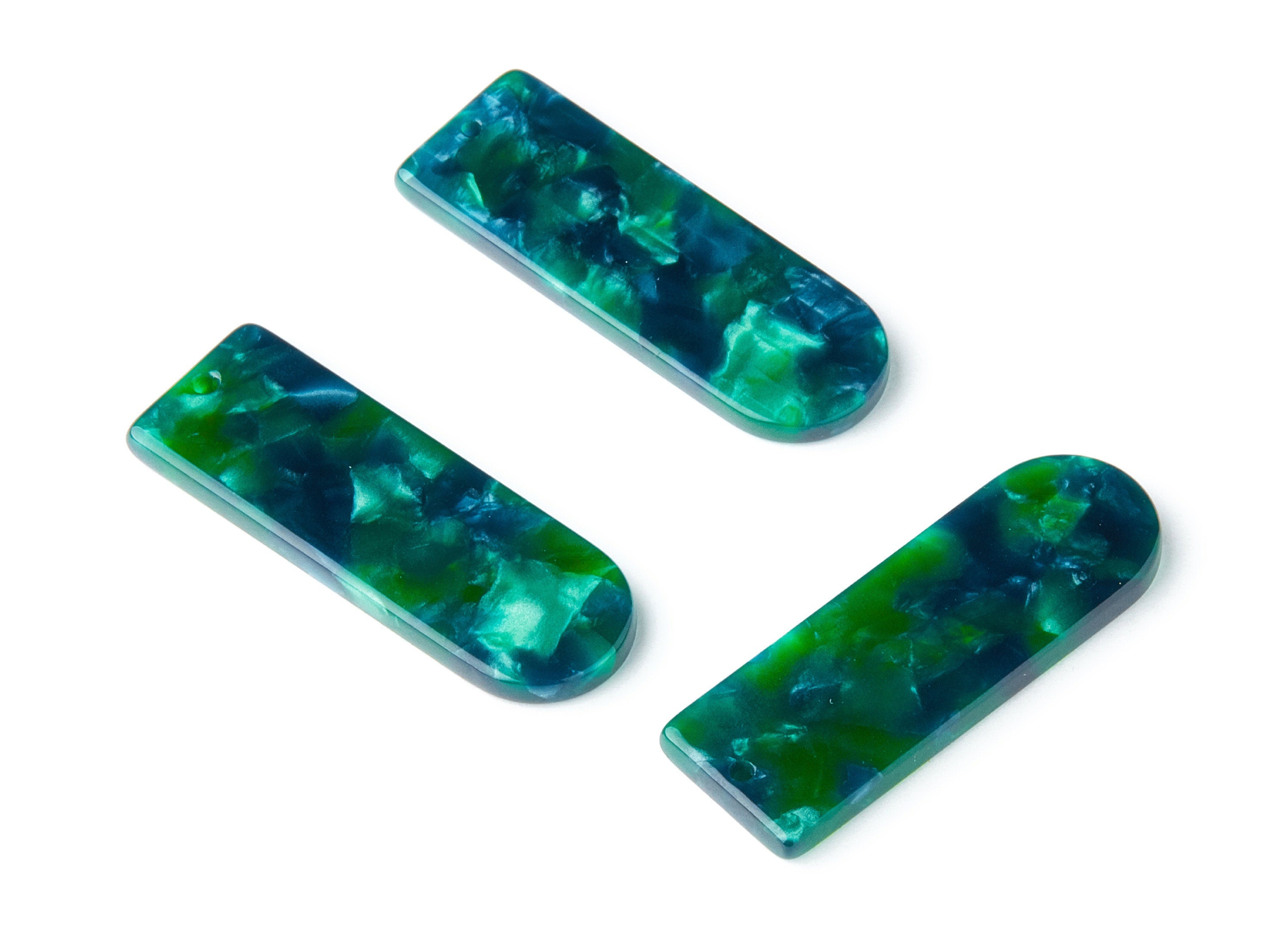 Acetate D Earring Charms - Acrylic D Pendant - Earring Findings - Jewelry Supplies - Color Code: A13 - 36.7x12.8x2.9mm - AC1365M - DOMEDBAZAAR