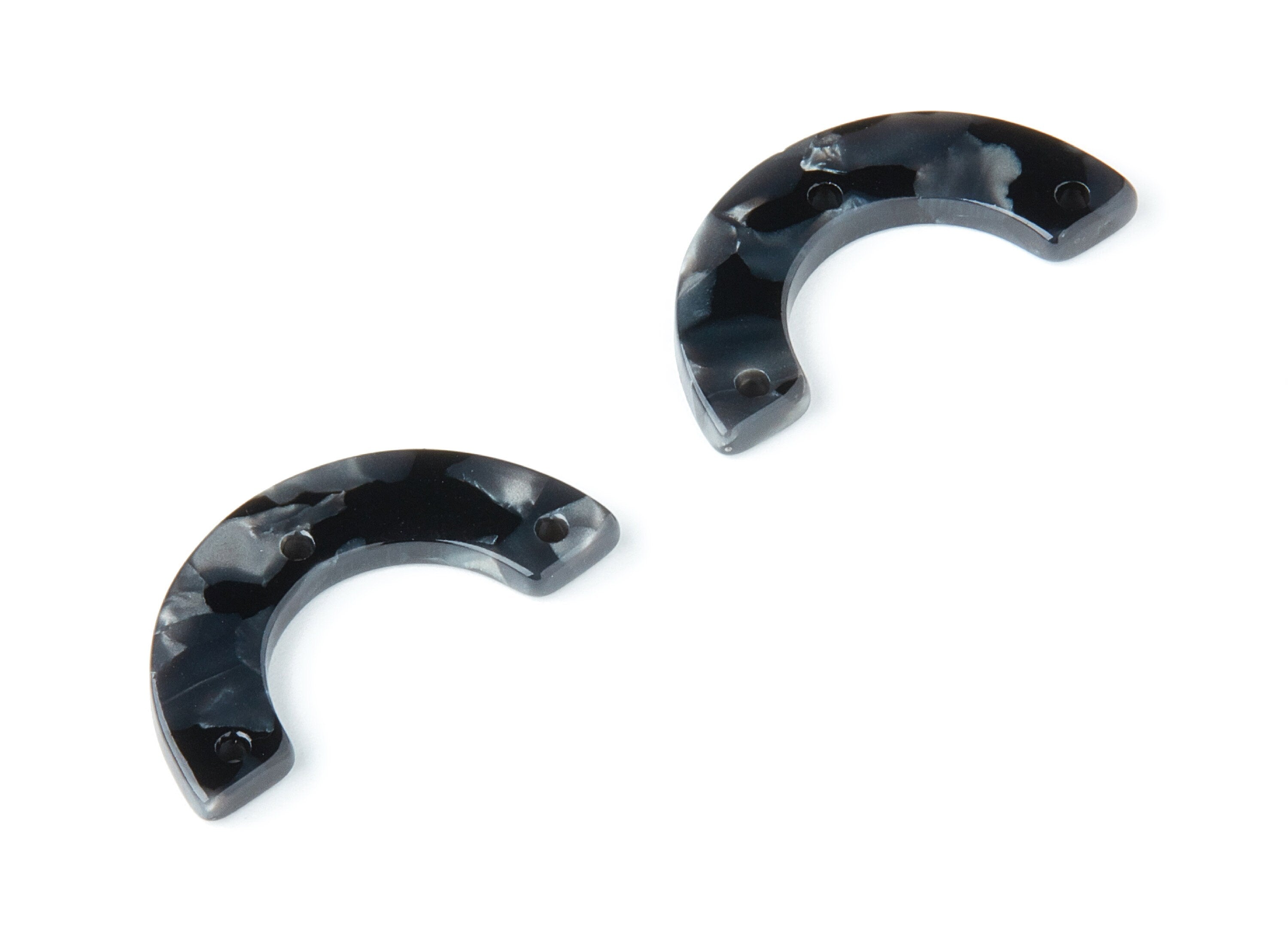 Acetate U Earring Charms - U Pendant With 3 Holes - Earring Findings - Jewelry Supplies - Color Code: A48 - 29.36x14.47x2.72mm - AC1355K - DOMEDBAZAAR