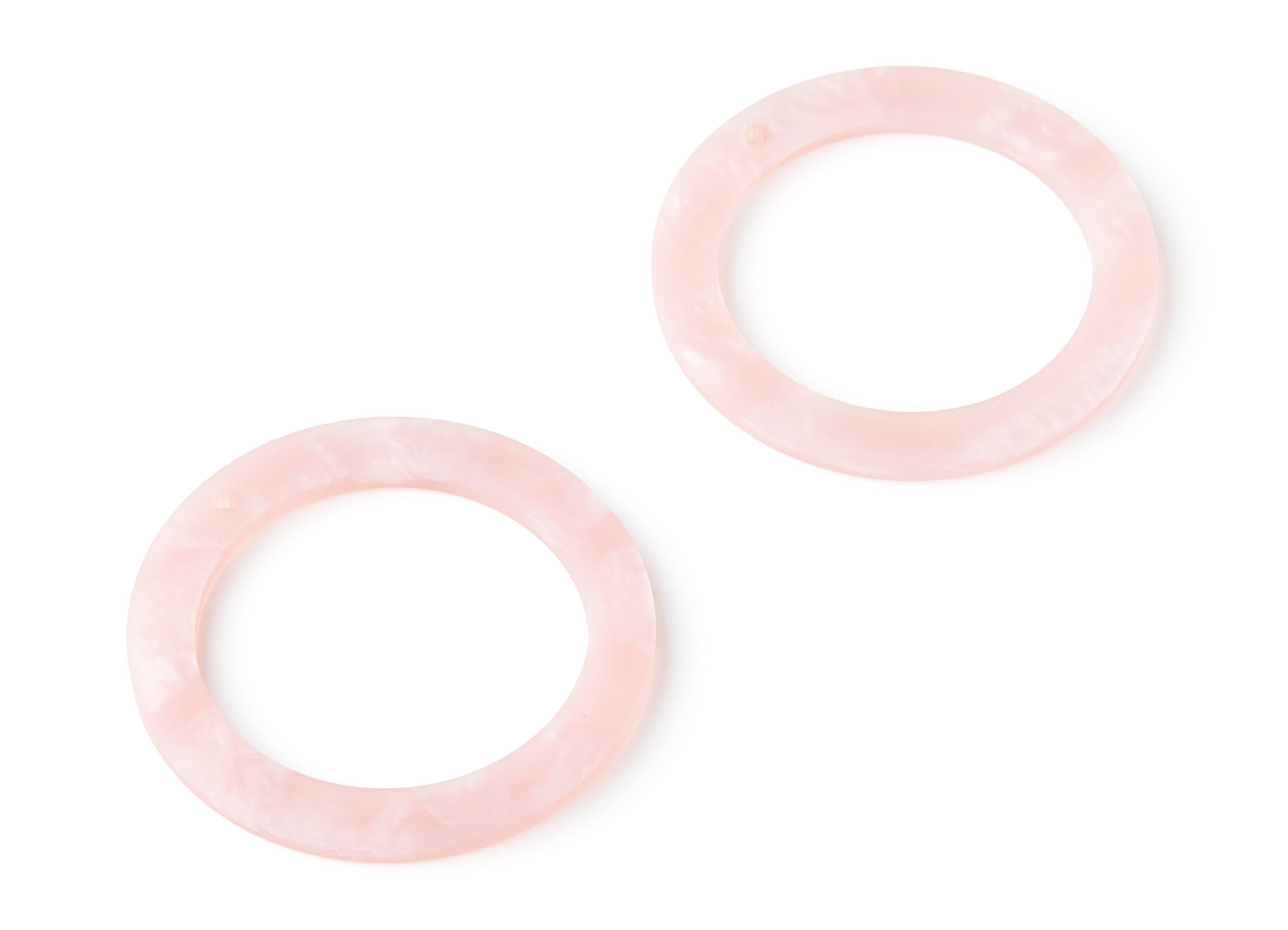 Acrylic Circle Earring Charms - Acrylic Circle Pendant - Earring Findings - Jewelry Supplie - Color Code: A229 - 39.78x39.78x3mm - AC1272A - DOMEDBAZAAR