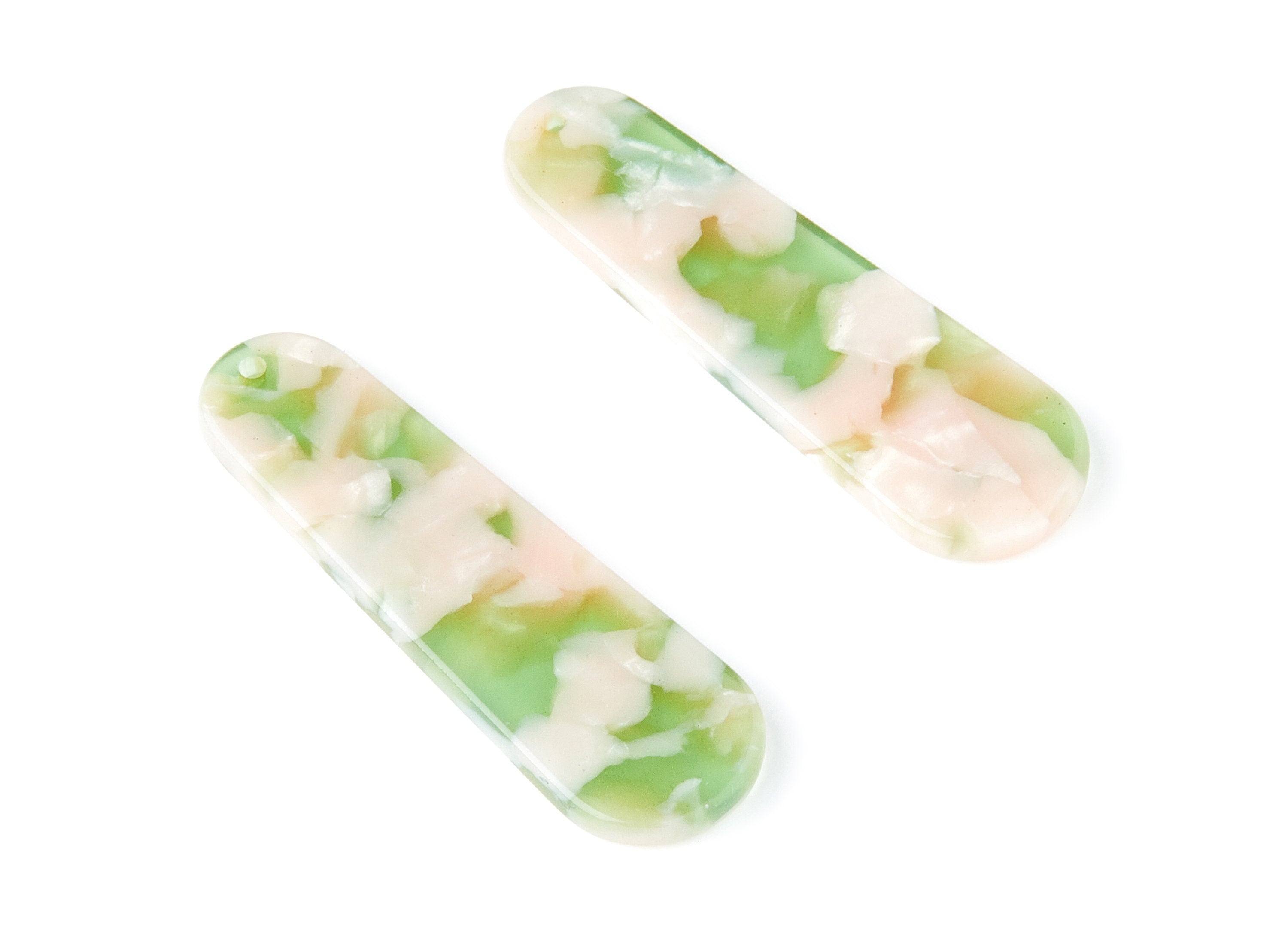 Acetate Rod Earring Charms - Rod Shaped Pendant - Earring Findings - Jewelry Supplies - Color Code: A38 - 44.73x13.74x2.78mm - AC1380V - DOMEDBAZAAR