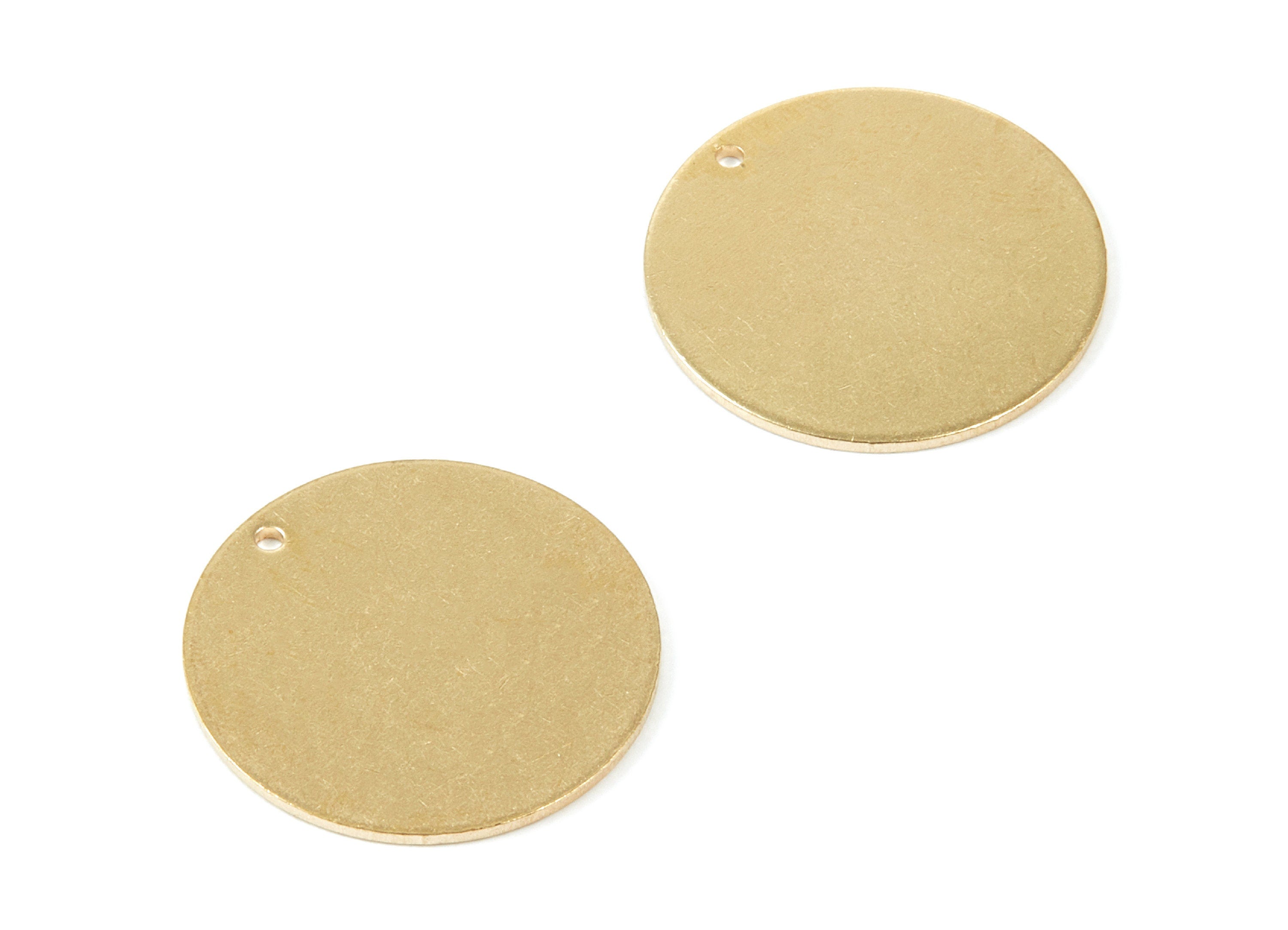 Personalized stamping blank - Brass Round Charms - Round Raw Brass Pendant - Earring Findings - Jewelry Supplies - 25x25x1,1mm - PP1968 - DOMEDBAZAAR