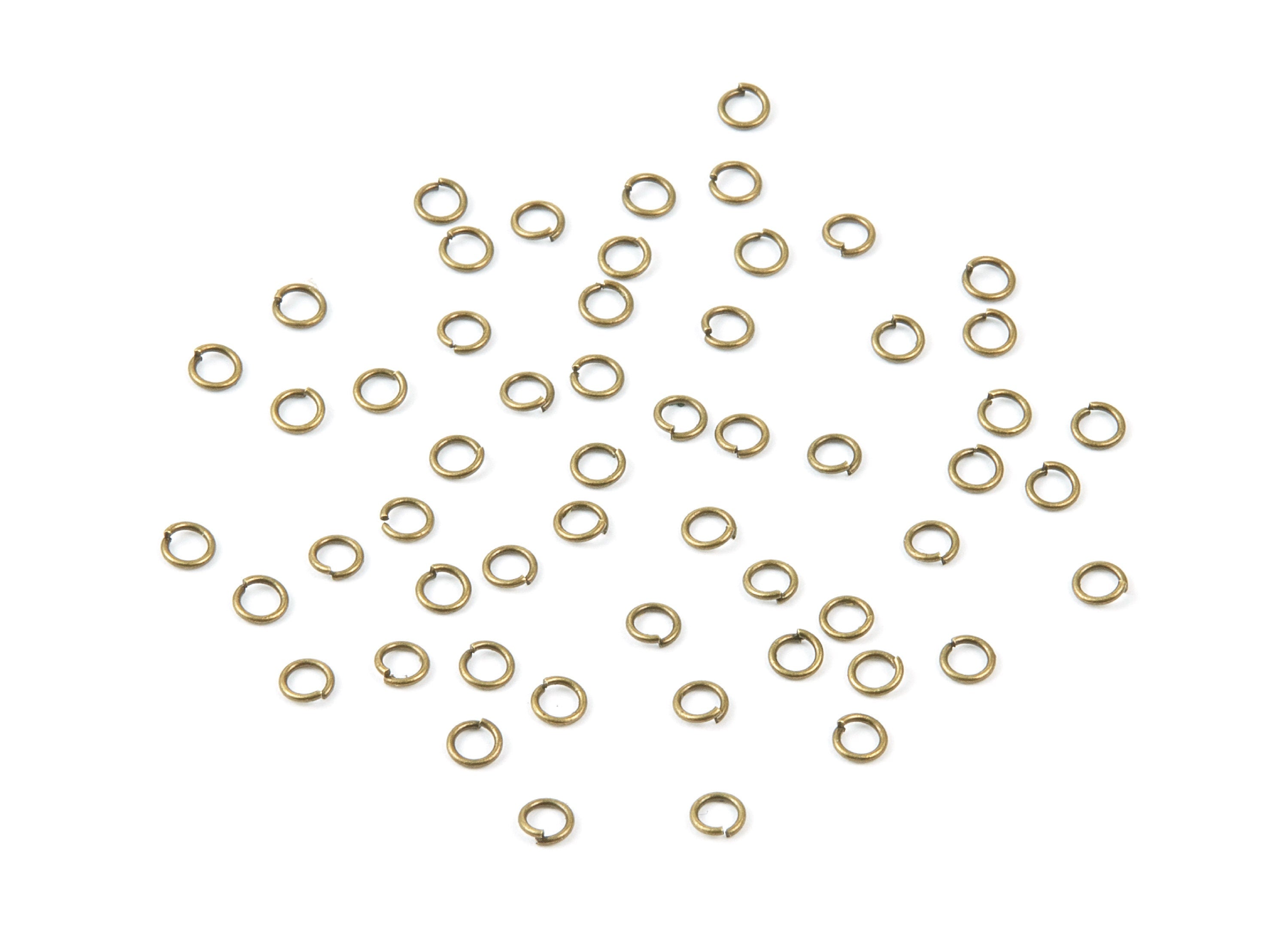 Brass Open Jump Rings - 3.1x0.5mm - Antique Bronze Tone Plated - Brass Open Jump Rings - Jewelry Supplies - PP1584AB - DOMEDBAZAAR